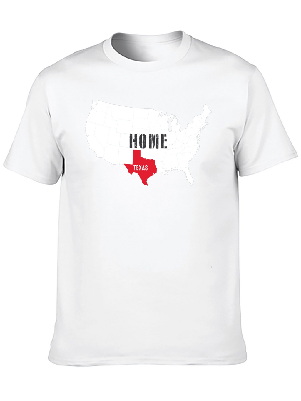 Texas Home USA Map Graphic Tee