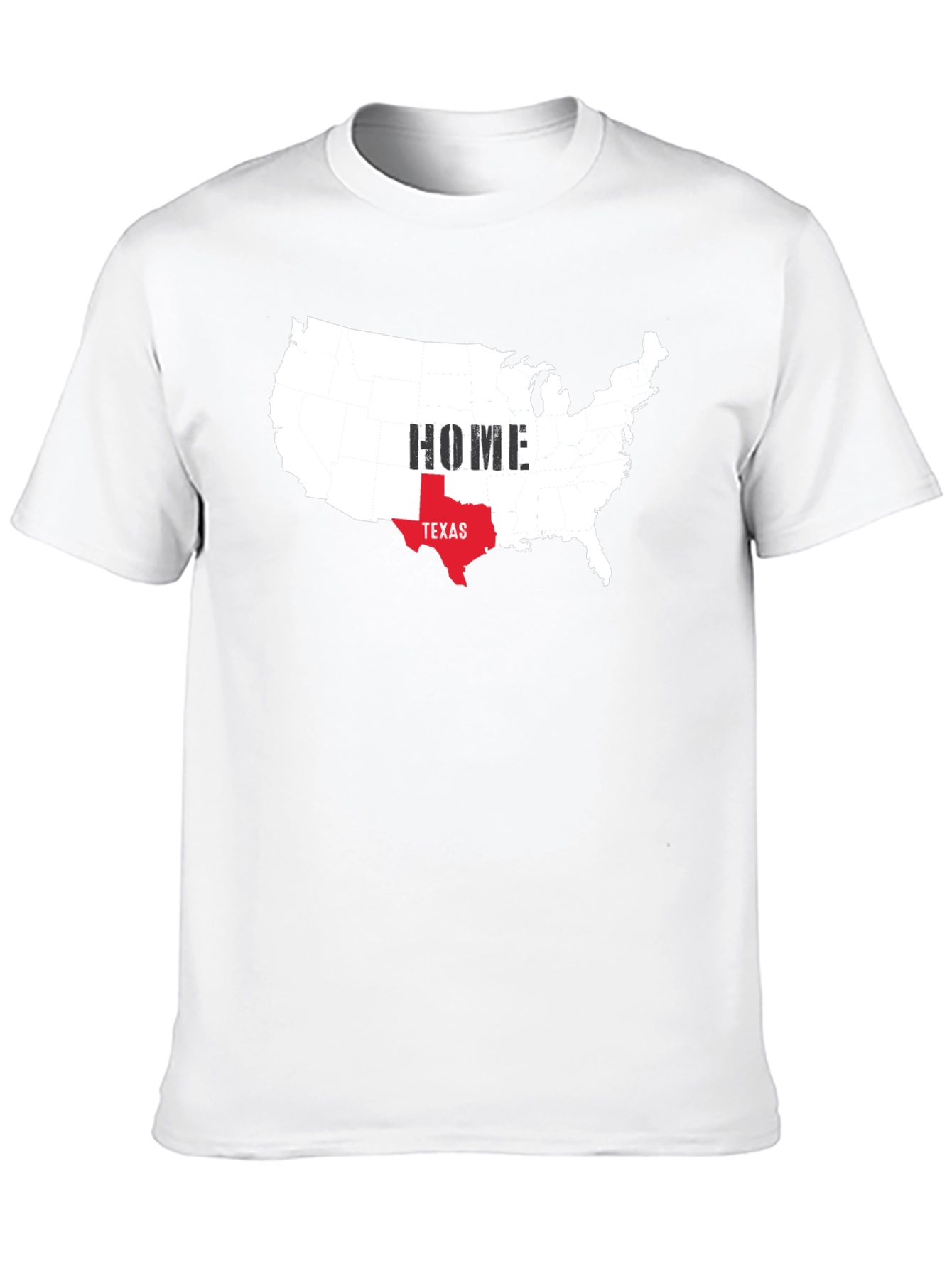 Texas Home USA Map Graphic Tee