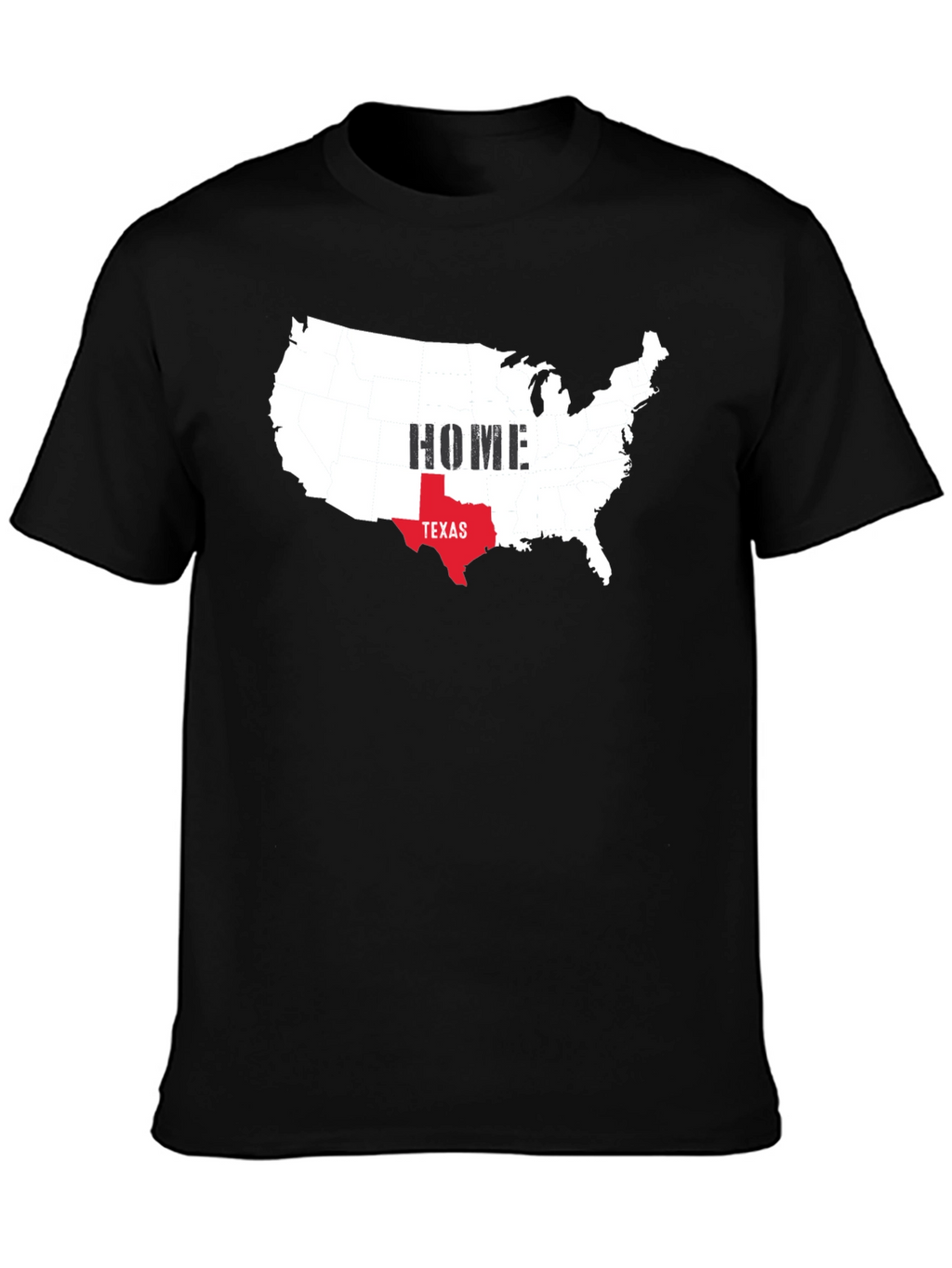 Texas Home USA Map Graphic Tee