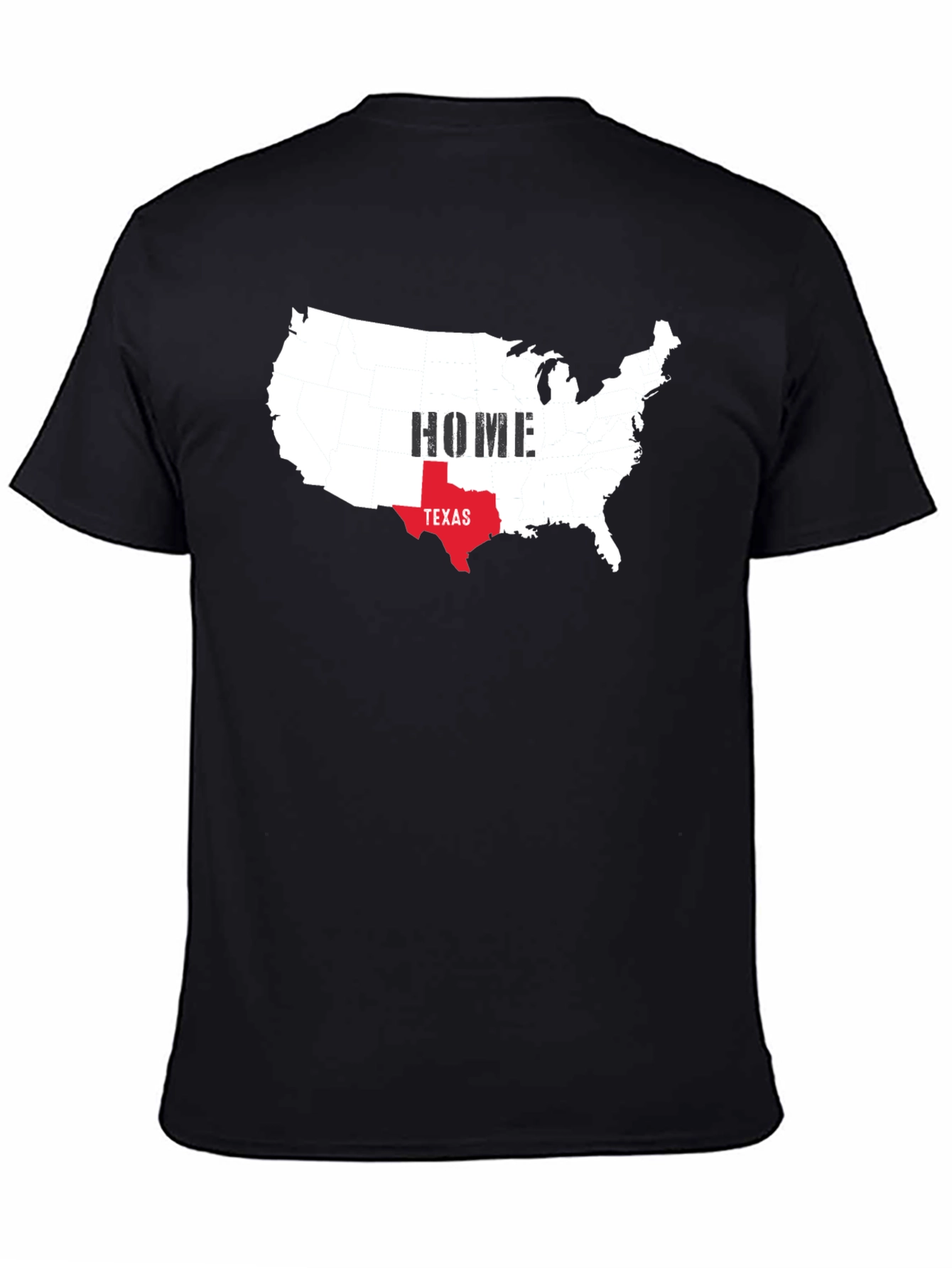 Texas Home USA Map Graphic Tee