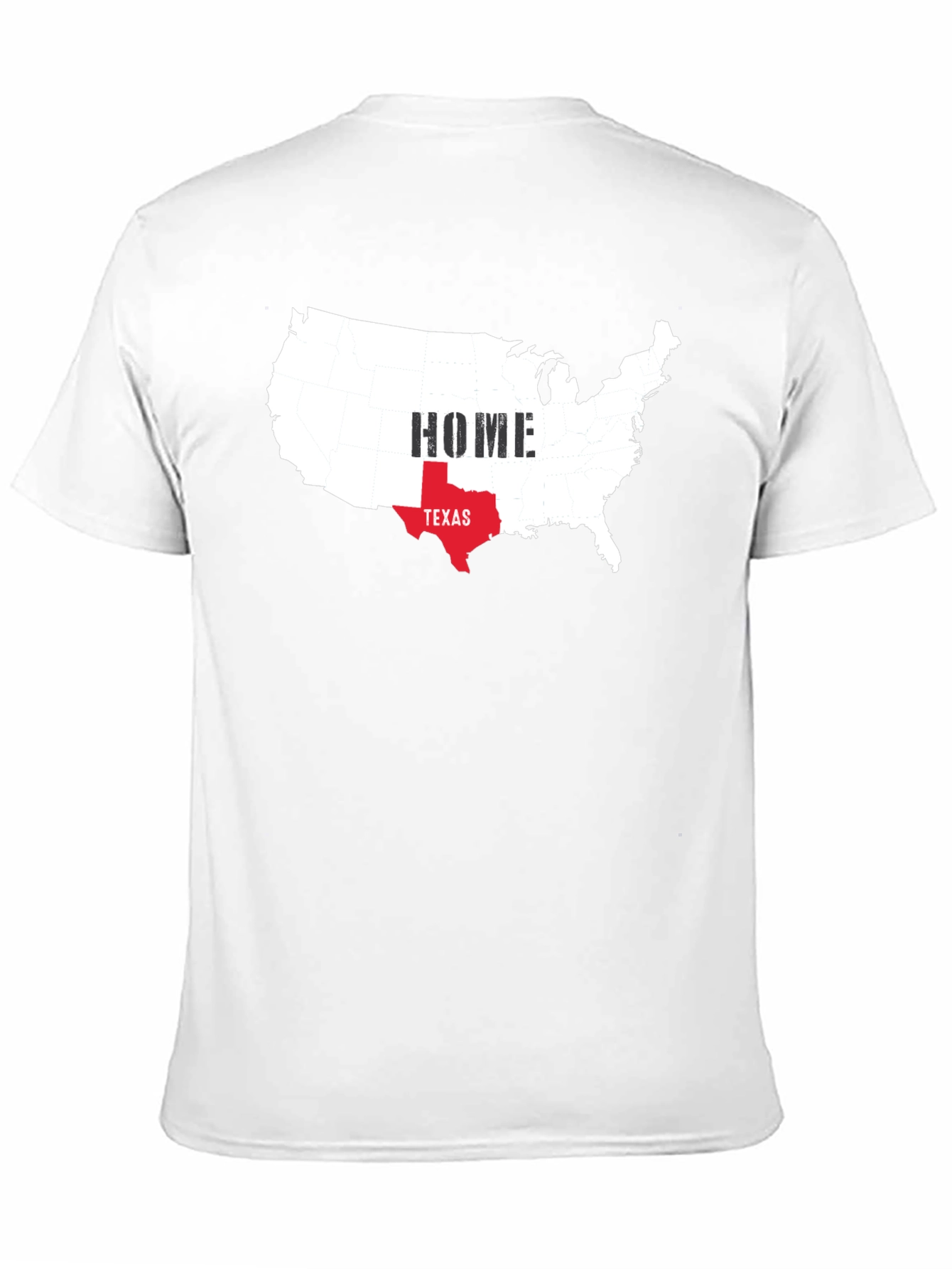 Texas Home USA Map Graphic Tee