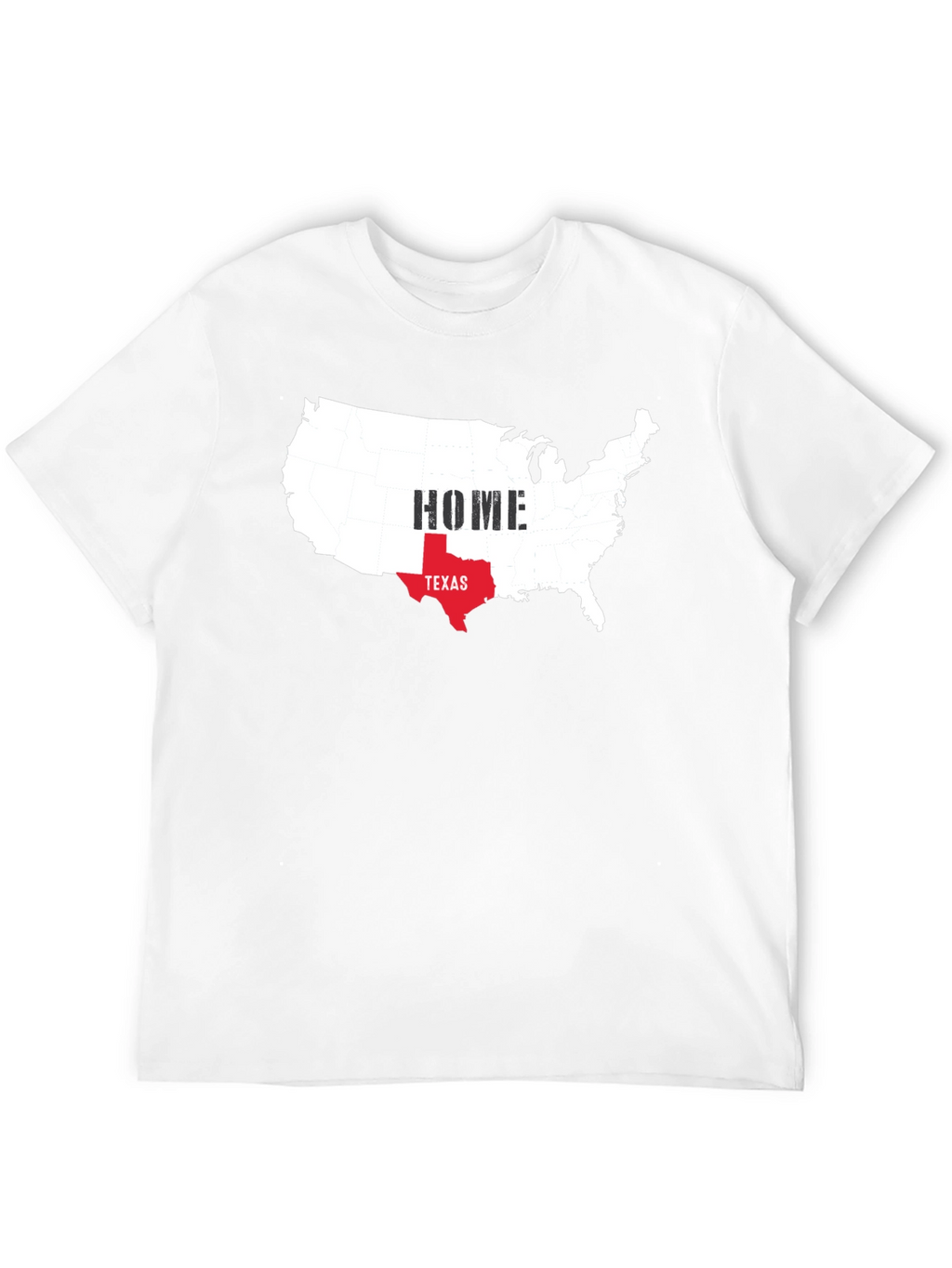 Texas Home USA Map Graphic Tee