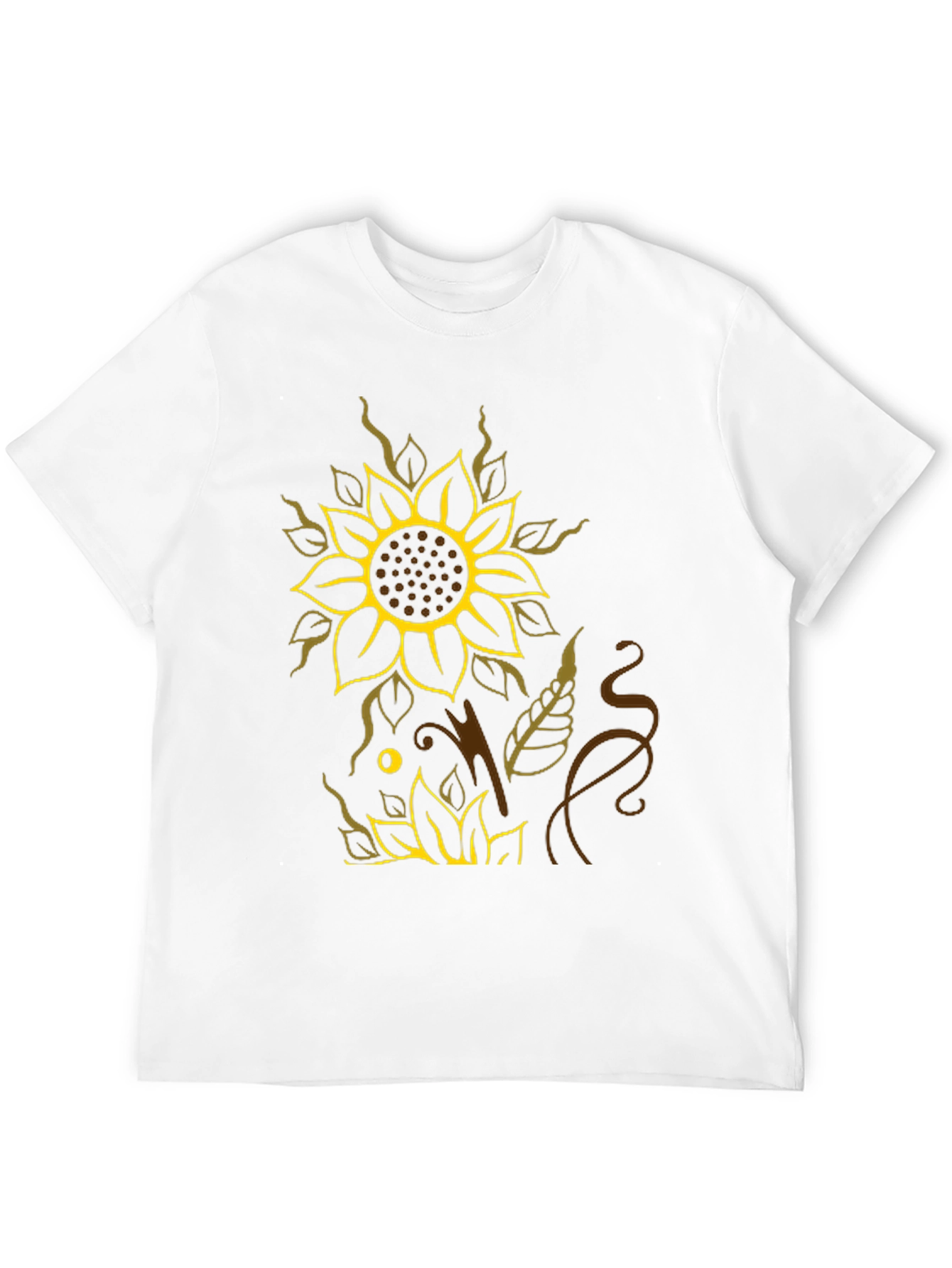 Sunflower Graphic Black T-Shirt - Stylish Casual Wear
