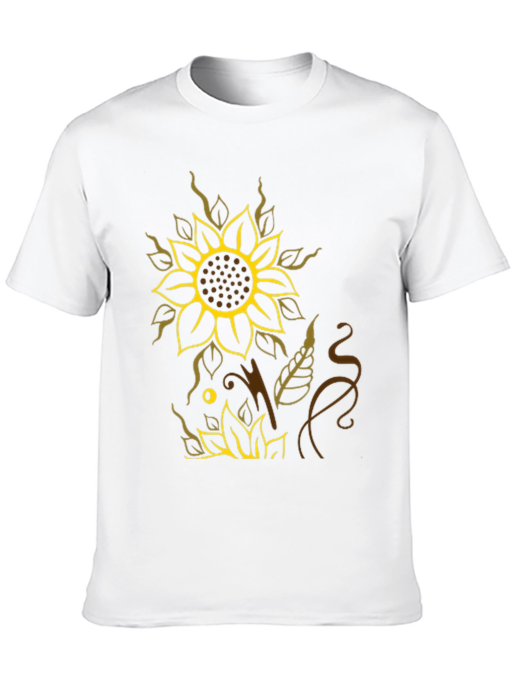 Sunflower Graphic Black T-Shirt - Stylish Casual Wear