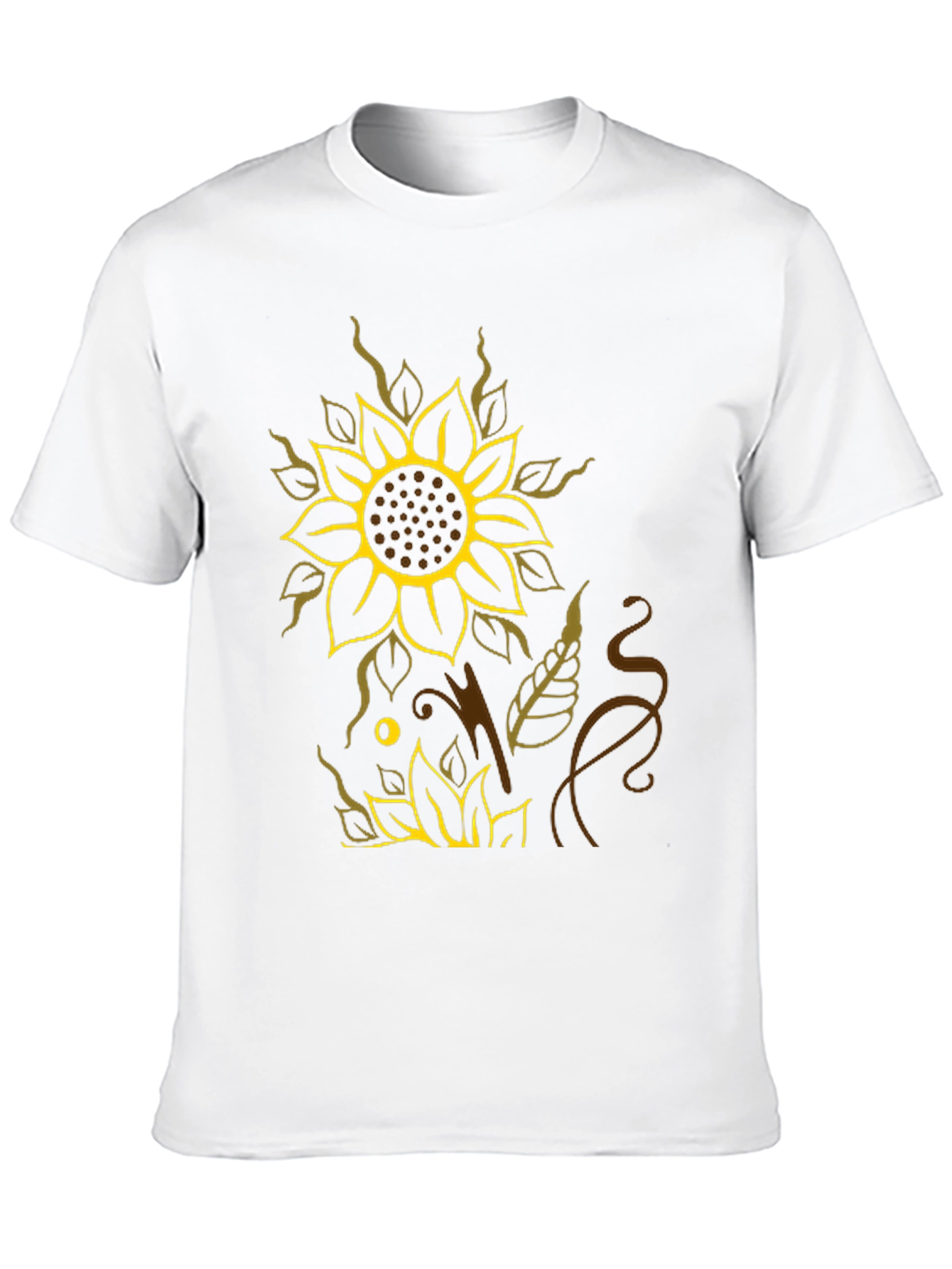 Sunflower Graphic Black T-Shirt - Stylish Casual Wear