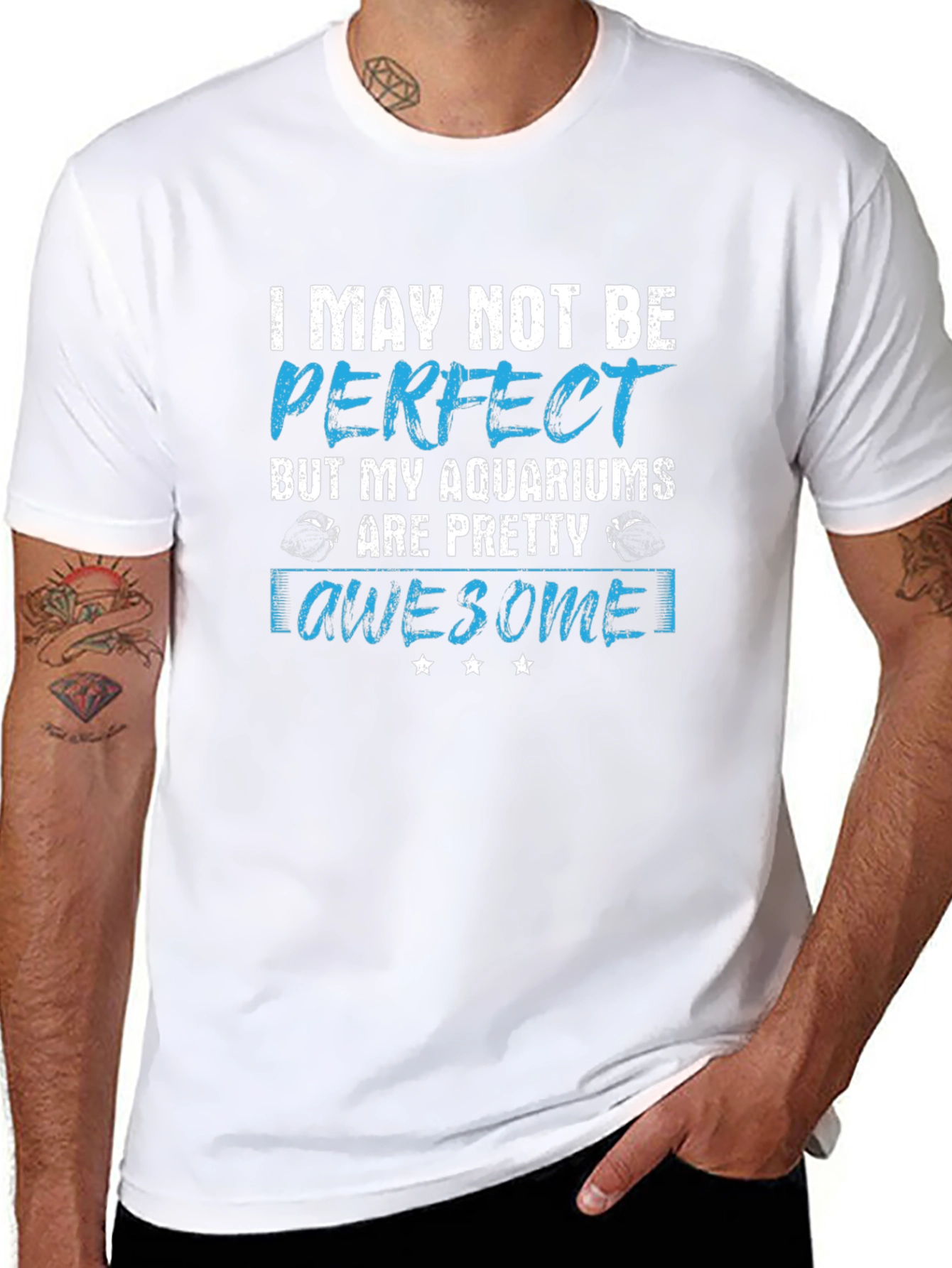 Aquarium Lover Graphic Tee - I May Not Be Perfect