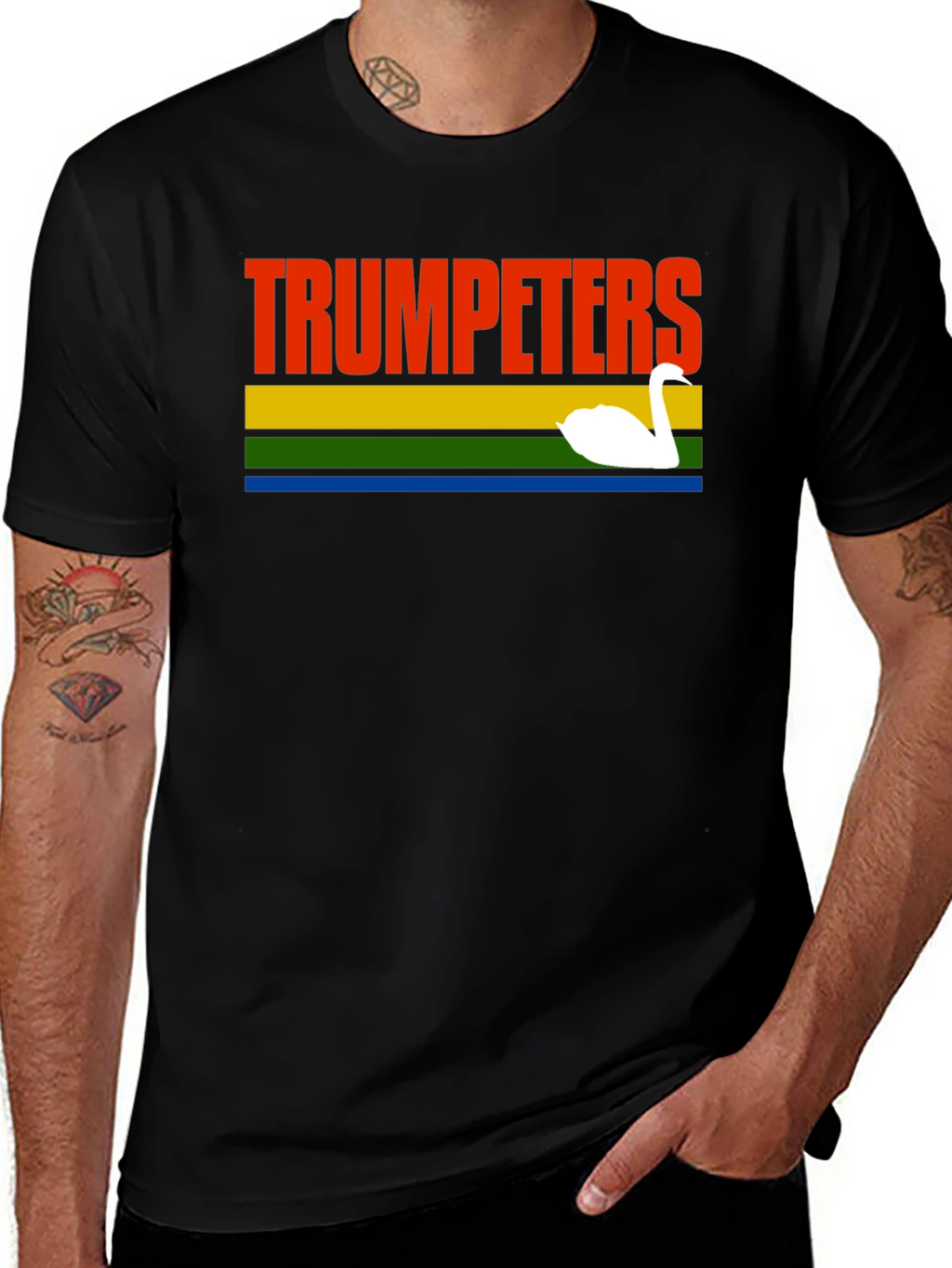 Trumpeters Swan Retro Style T-Shirt