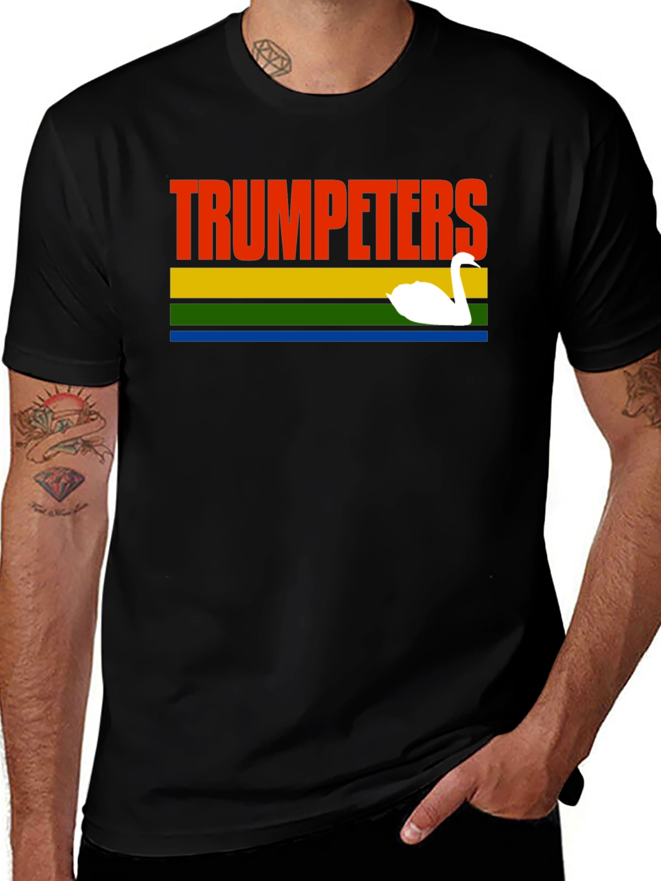 Trumpeters Swan Retro Style T-Shirt
