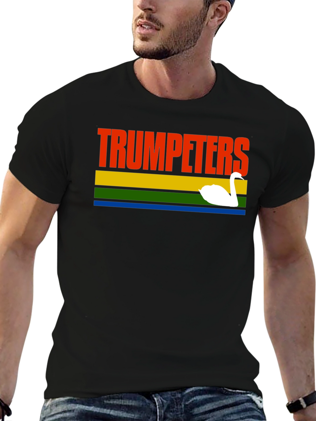 Trumpeters Swan Retro Style T-Shirt