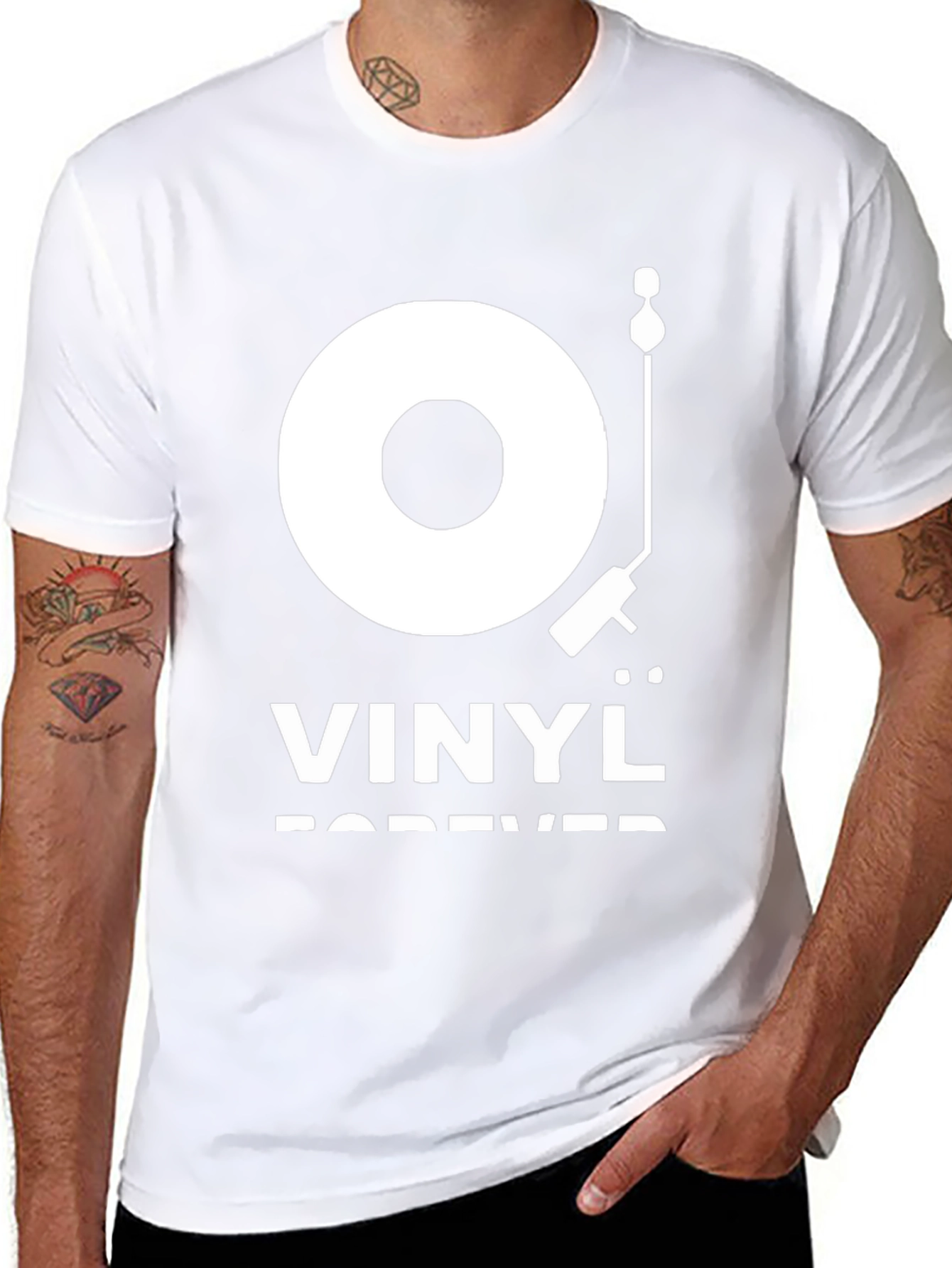 Vinyl Forever Graphic Tee - Black