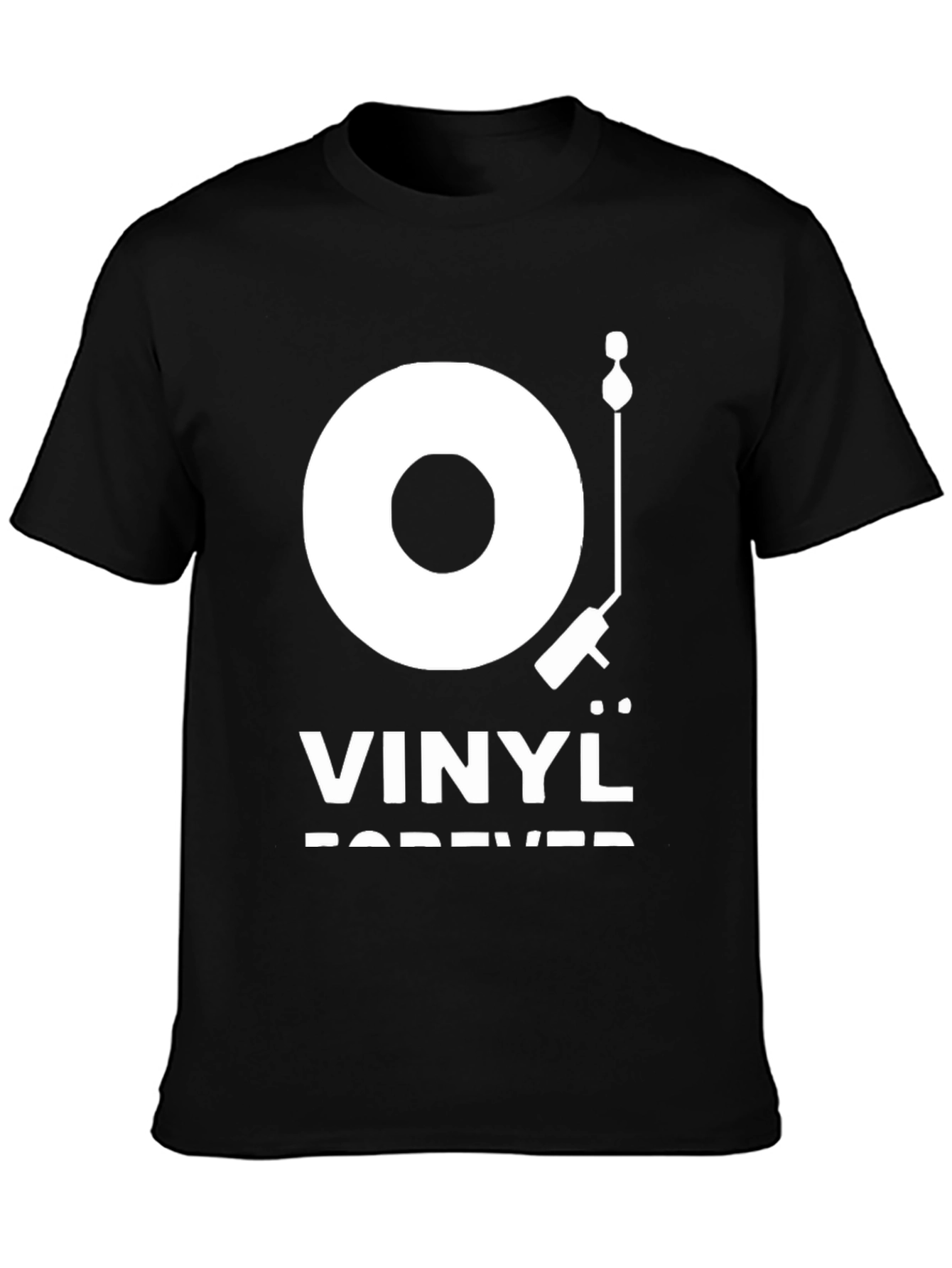 Vinyl Forever Graphic Tee - Black