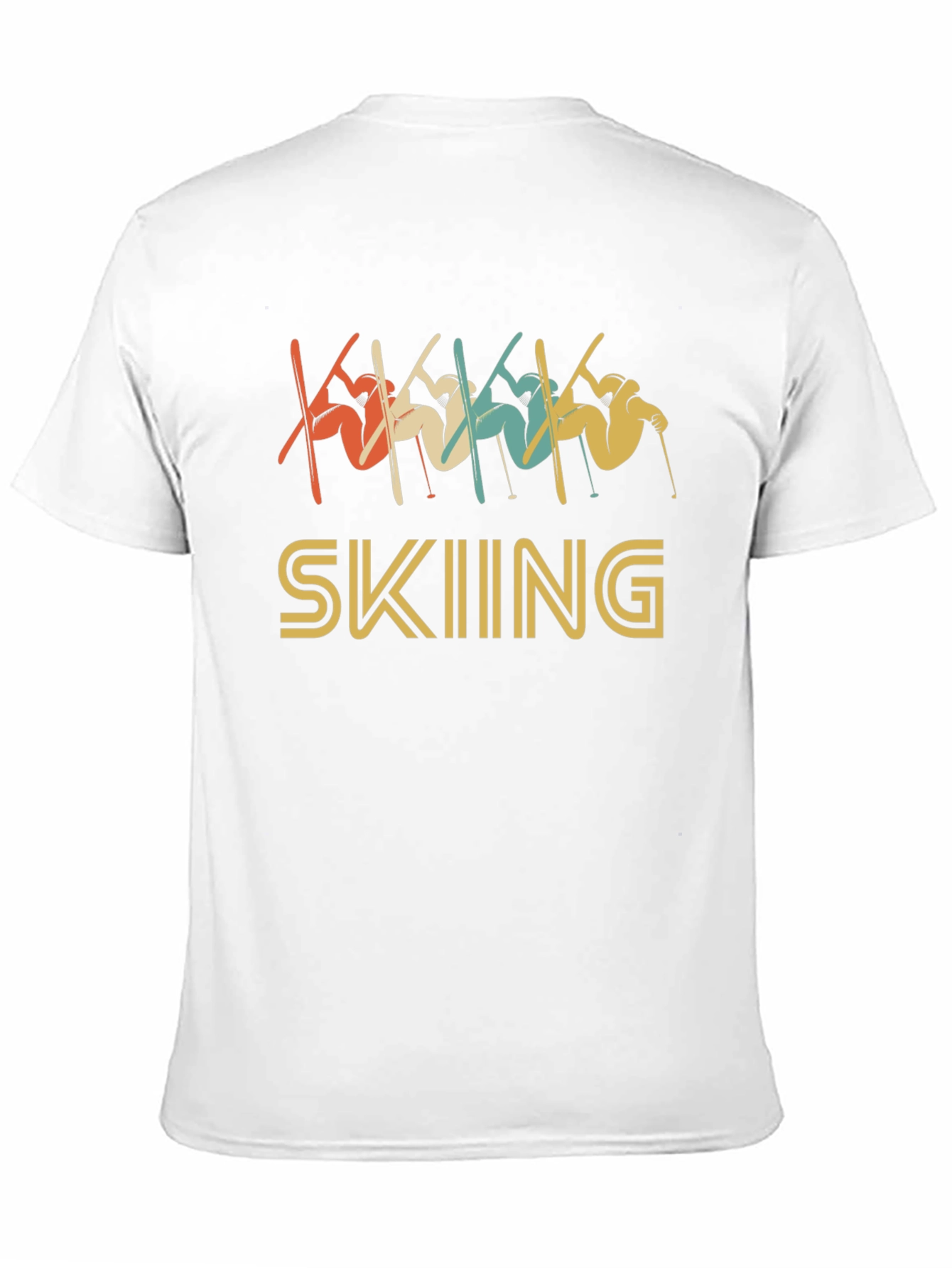 Retro Skiing Graphic T-Shirt