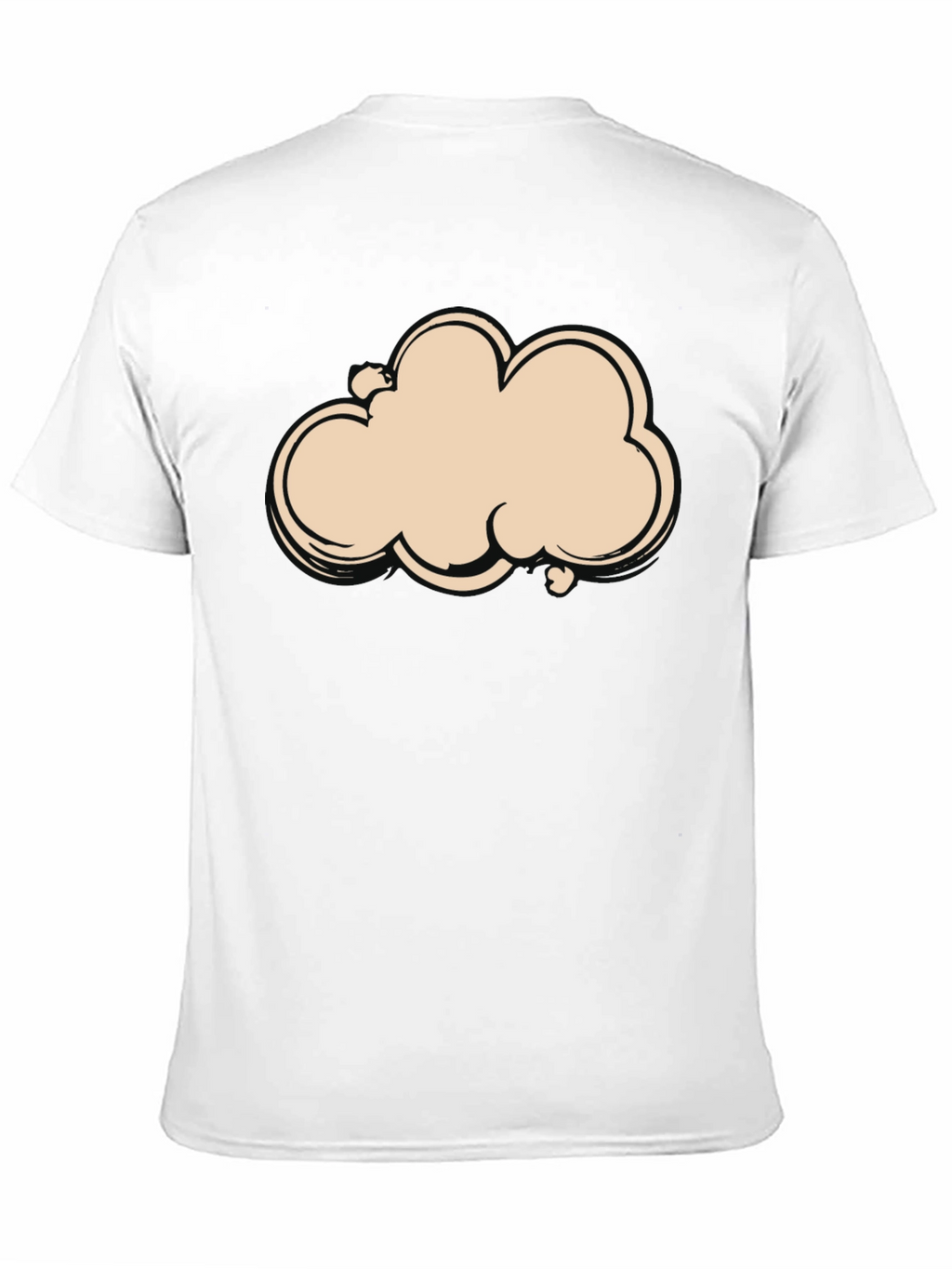 Cloud Graphic Tee - Black Cotton T-Shirt
