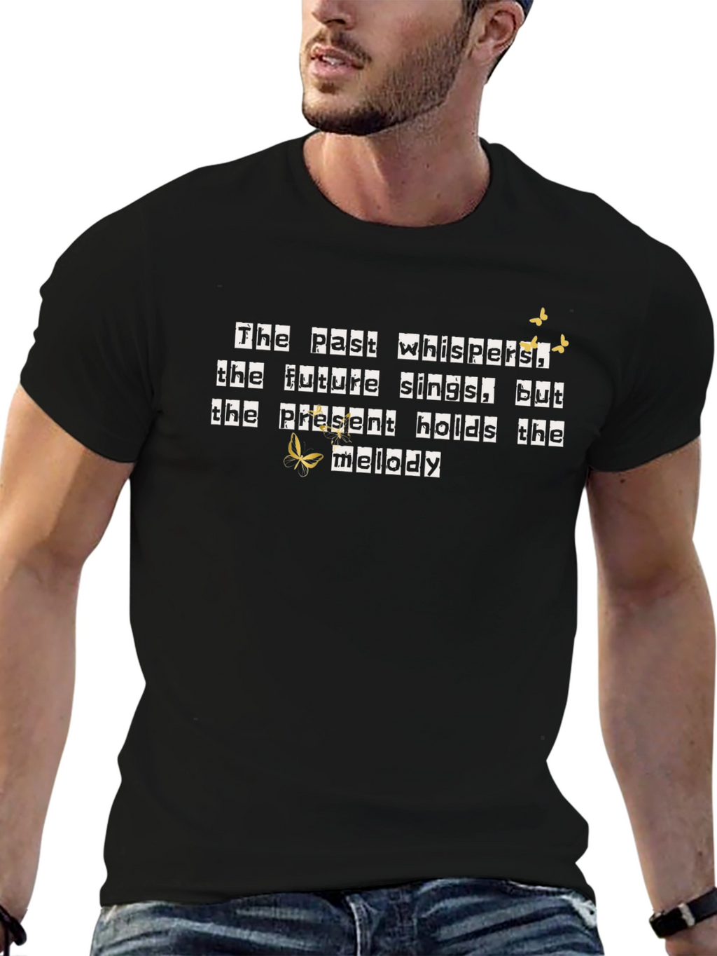 Inspirational Tee: Past Whispers Future Sings T-Shirt