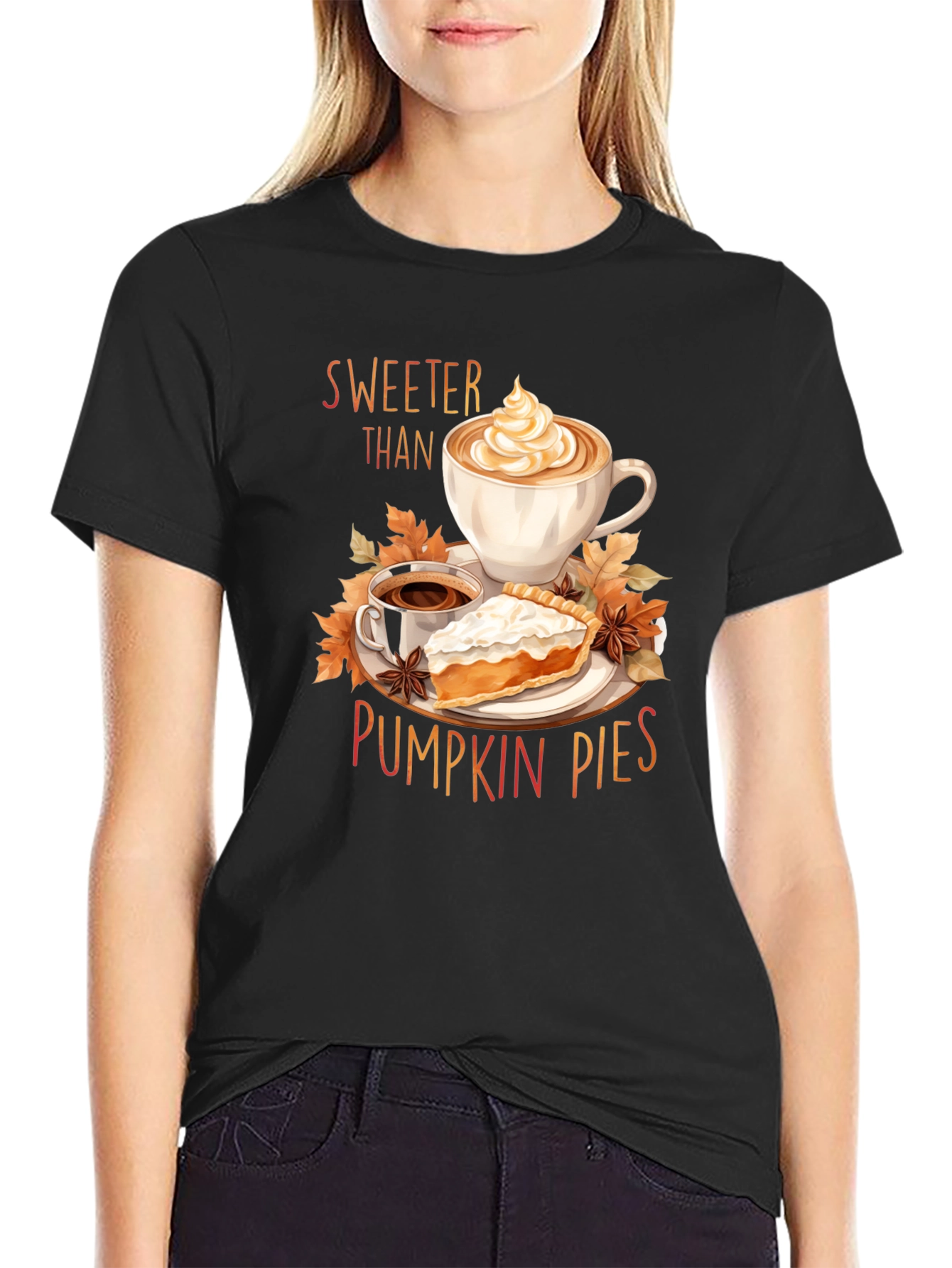 Sweeter Than Pumpkin Pies T-Shirt - Fall Apparel