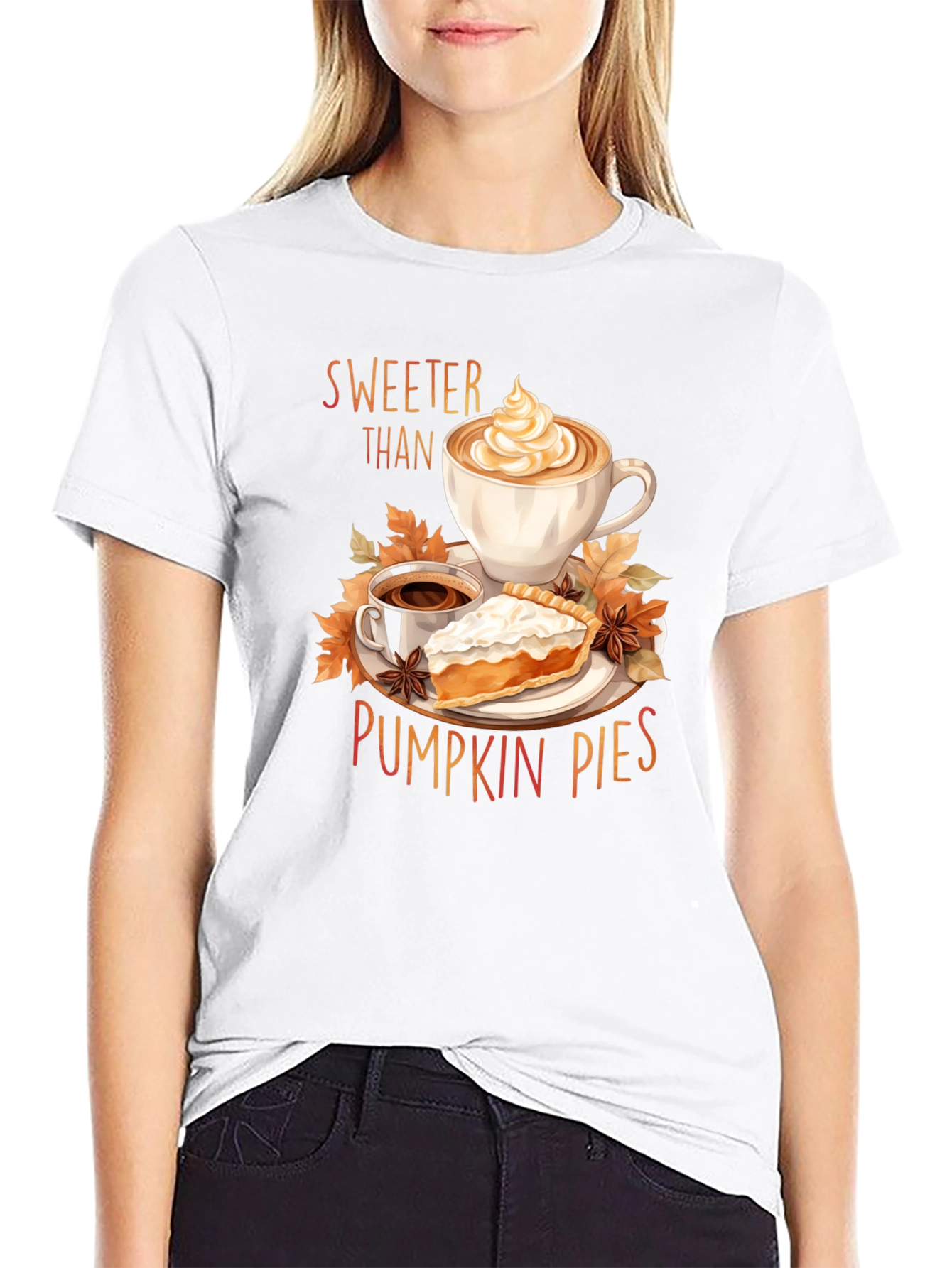 Sweeter Than Pumpkin Pies T-Shirt - Fall Apparel