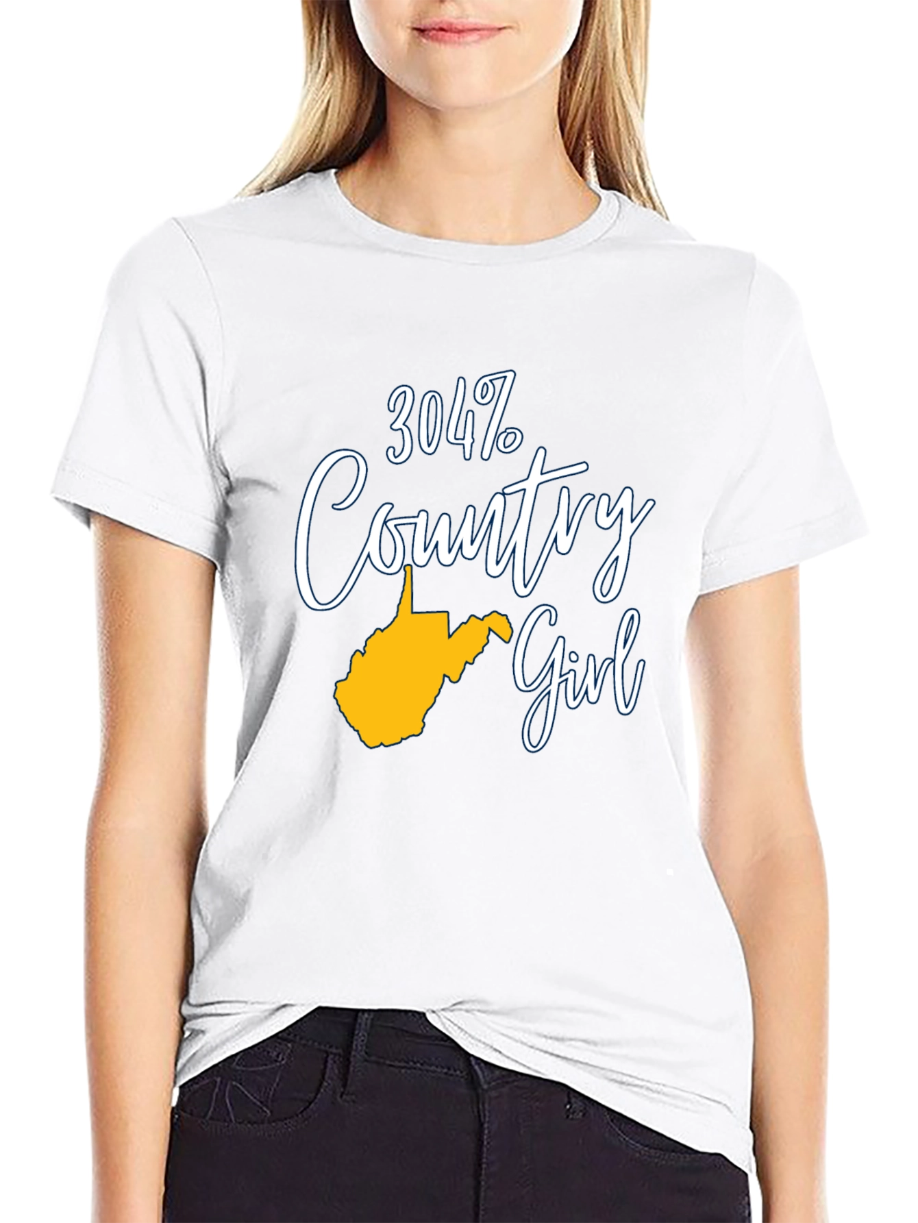 304 Country Girl T-Shirt - West Virginia Pride