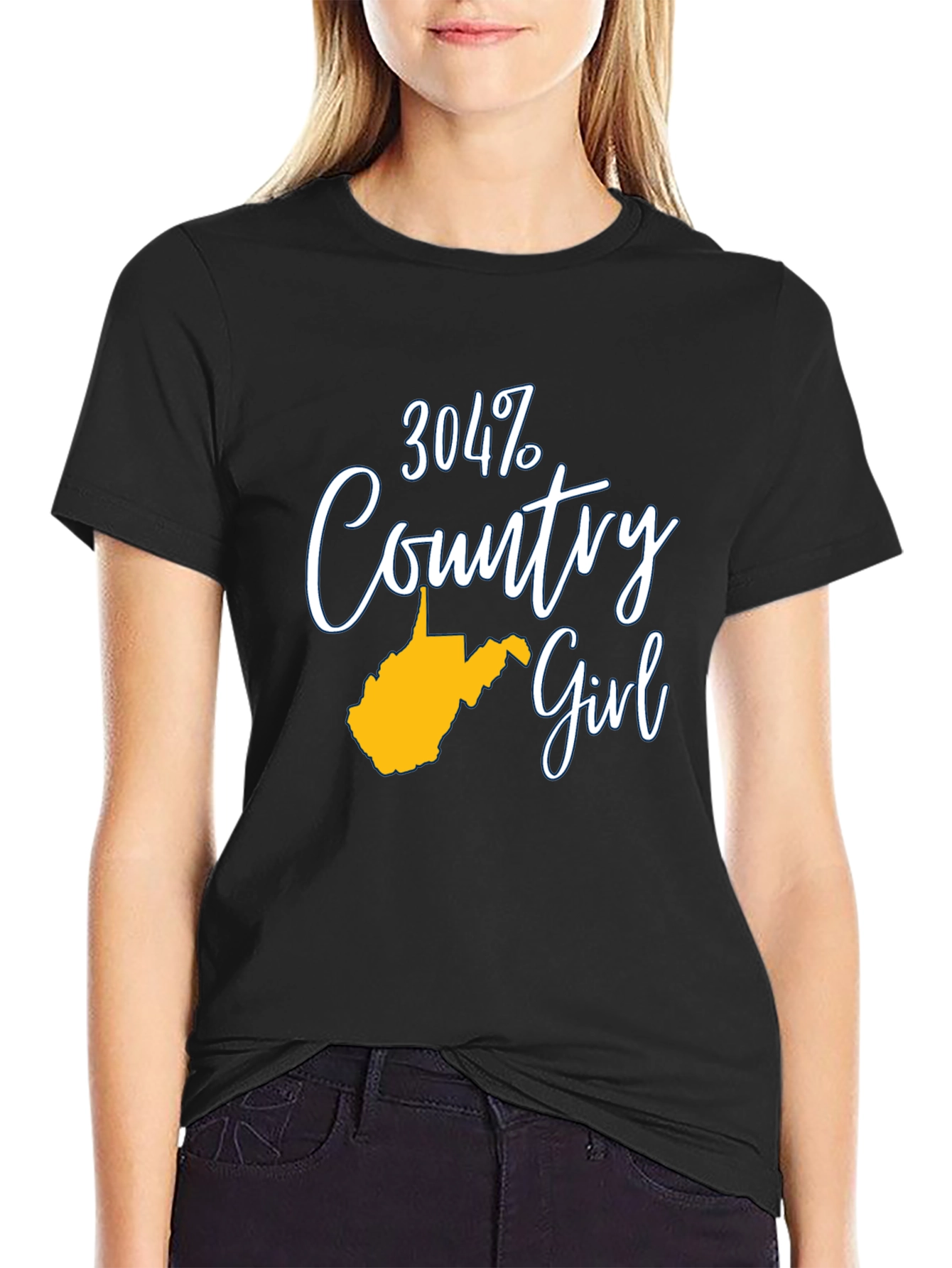 304 Country Girl T-Shirt - West Virginia Pride
