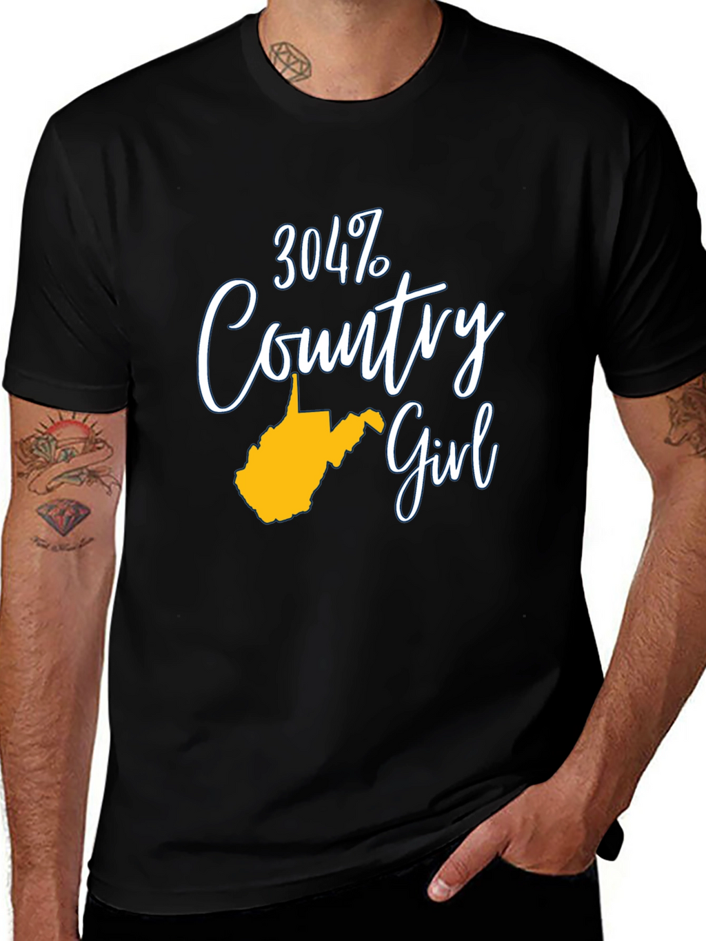 304 Country Girl T-Shirt - West Virginia Pride