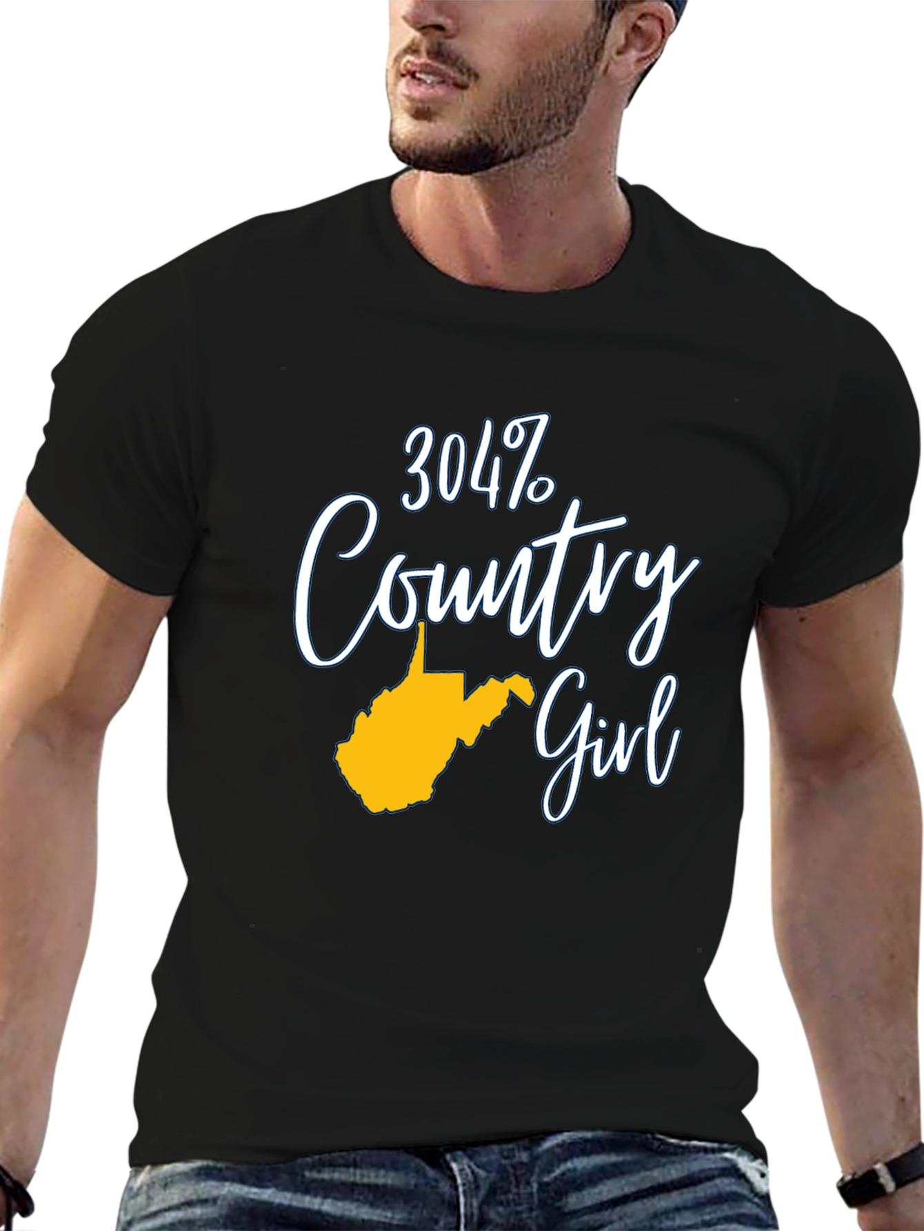 304 Country Girl T-Shirt - West Virginia Pride