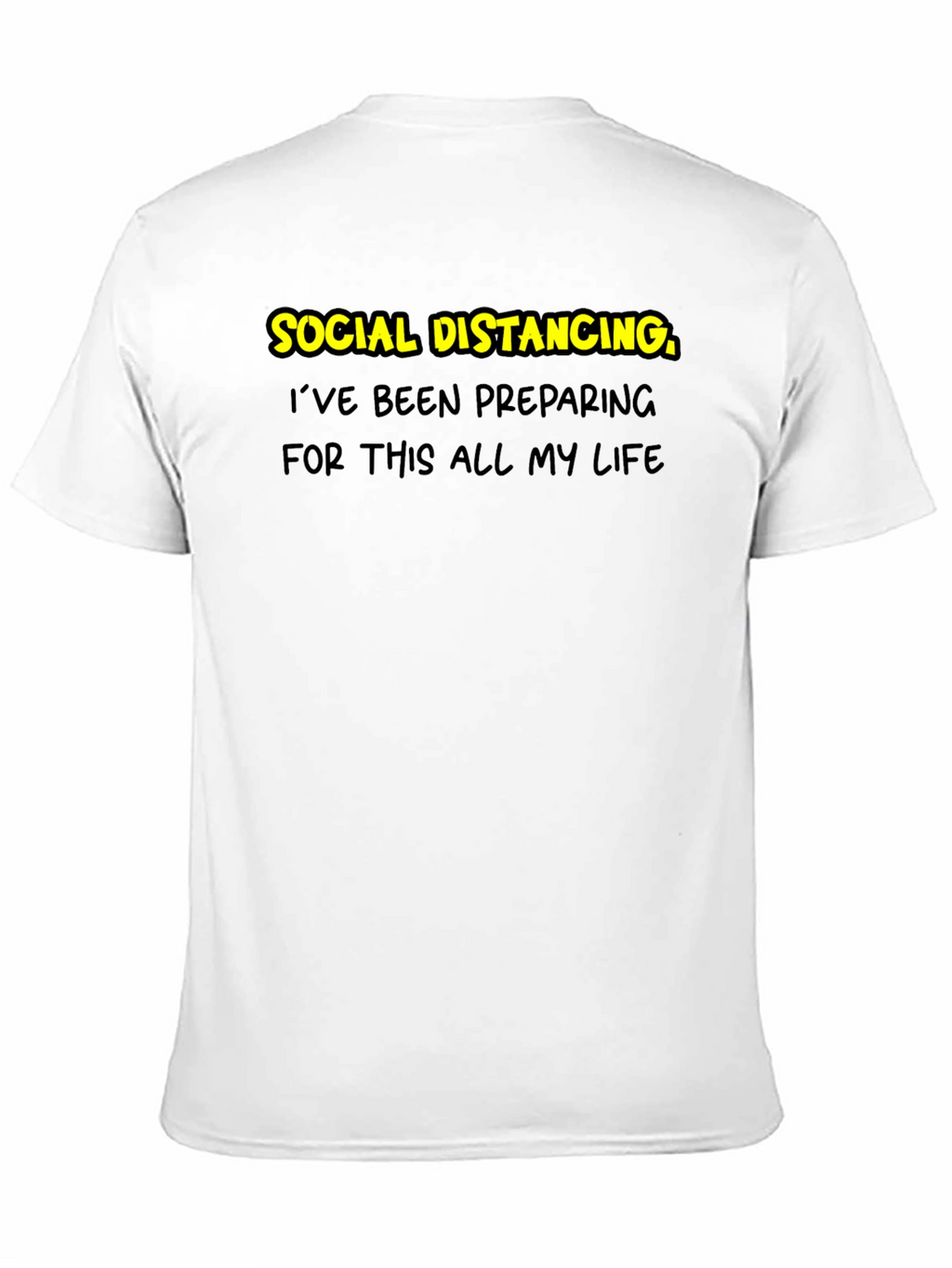 Social Distancing Prep T-Shirt - Black