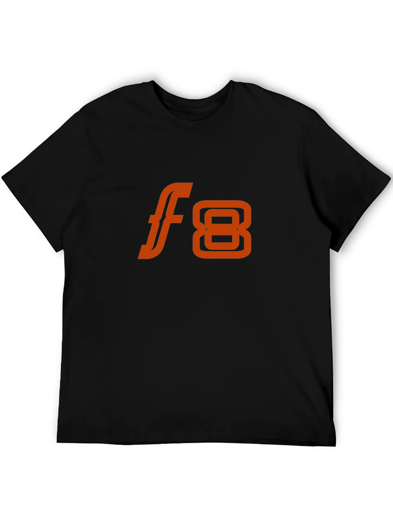 F8 Graphic Tee - Stylish Black Cotton Blend T-Shirt