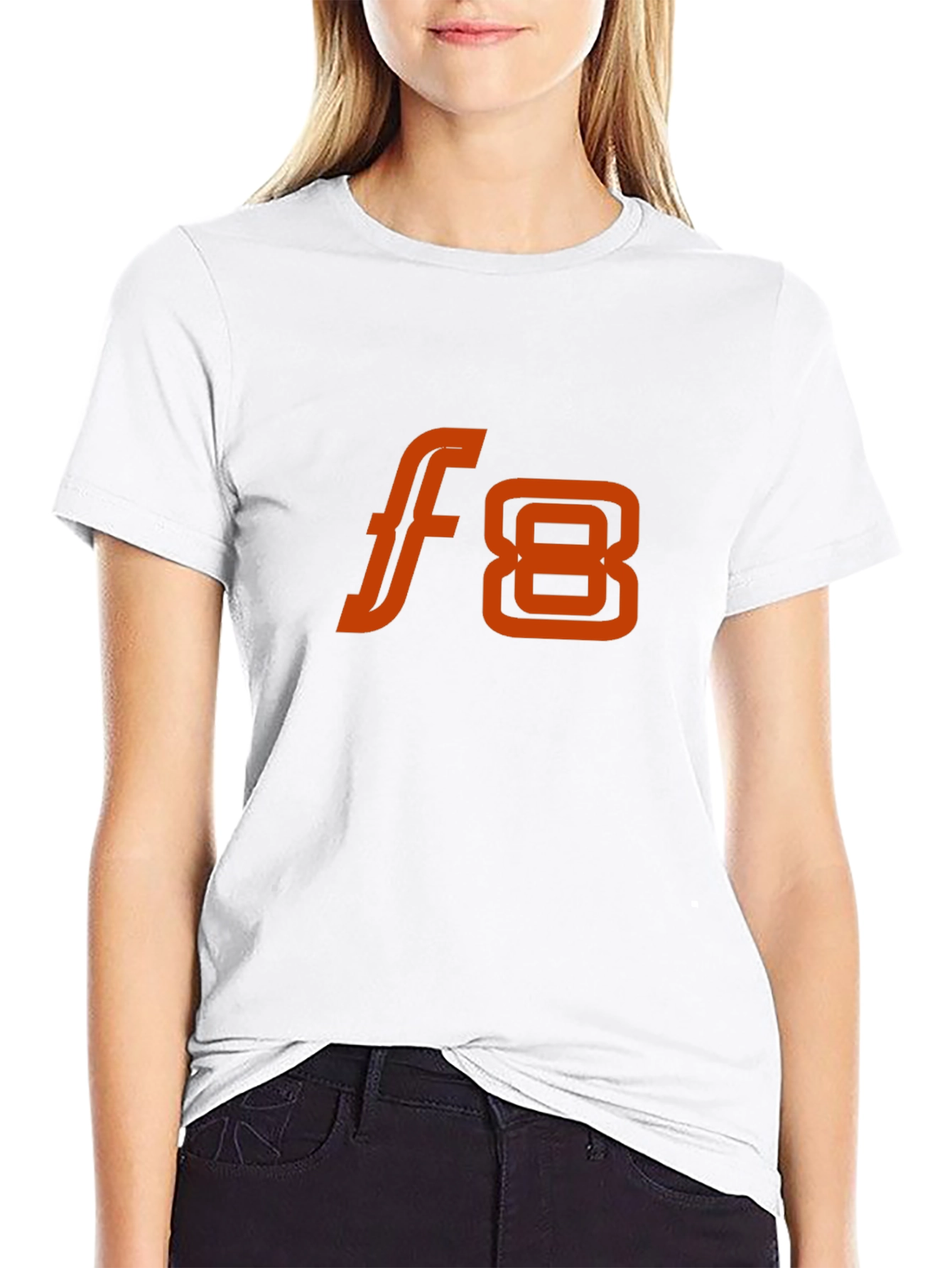 F8 Graphic Tee - Stylish Black Cotton Blend T-Shirt