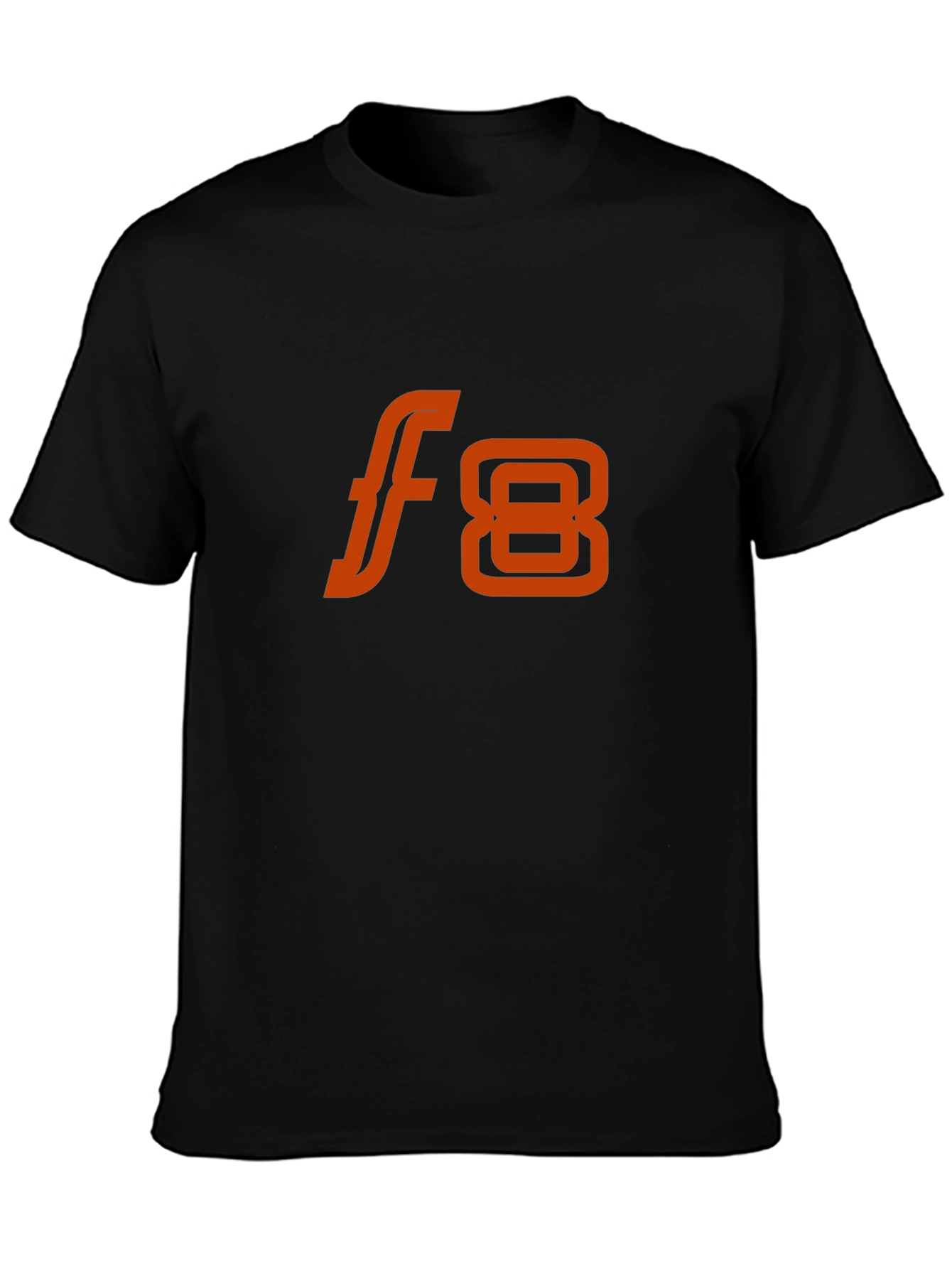 F8 Graphic Tee - Stylish Black Cotton Blend T-Shirt