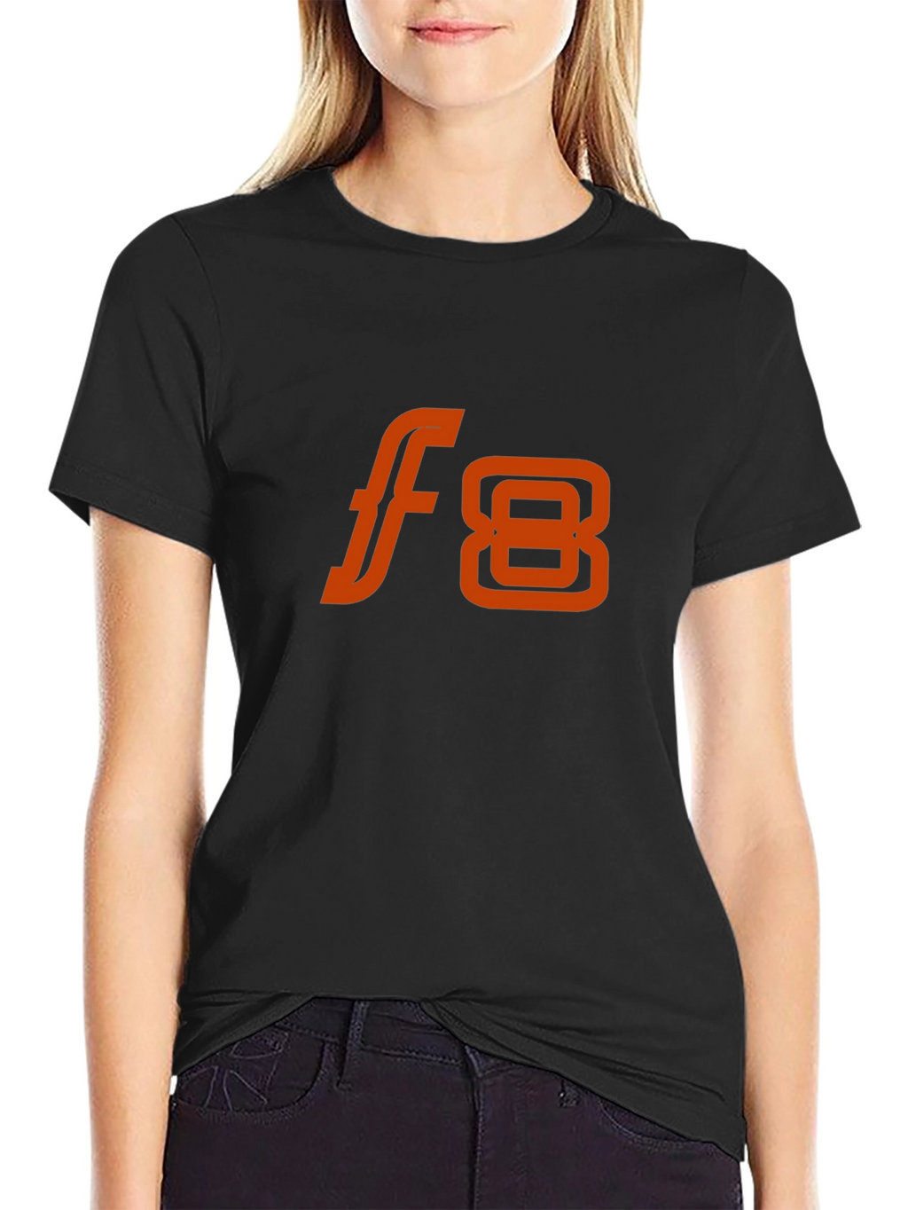 F8 Graphic Tee - Stylish Black Cotton Blend T-Shirt