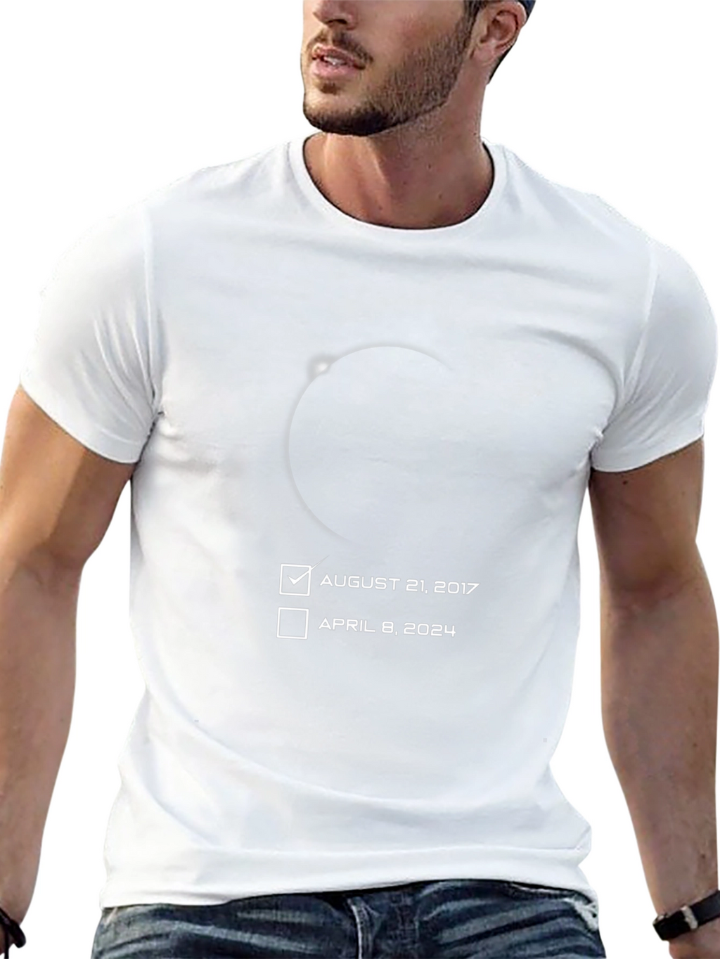 Eclipse Date T-Shirt - August 21 2017 Checked