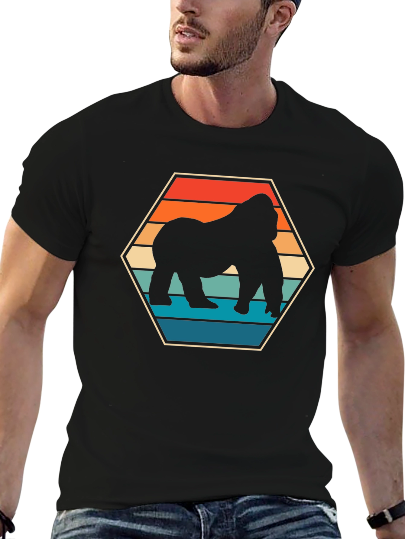 Retro Gorilla T-Shirt - Vintage Style Tee