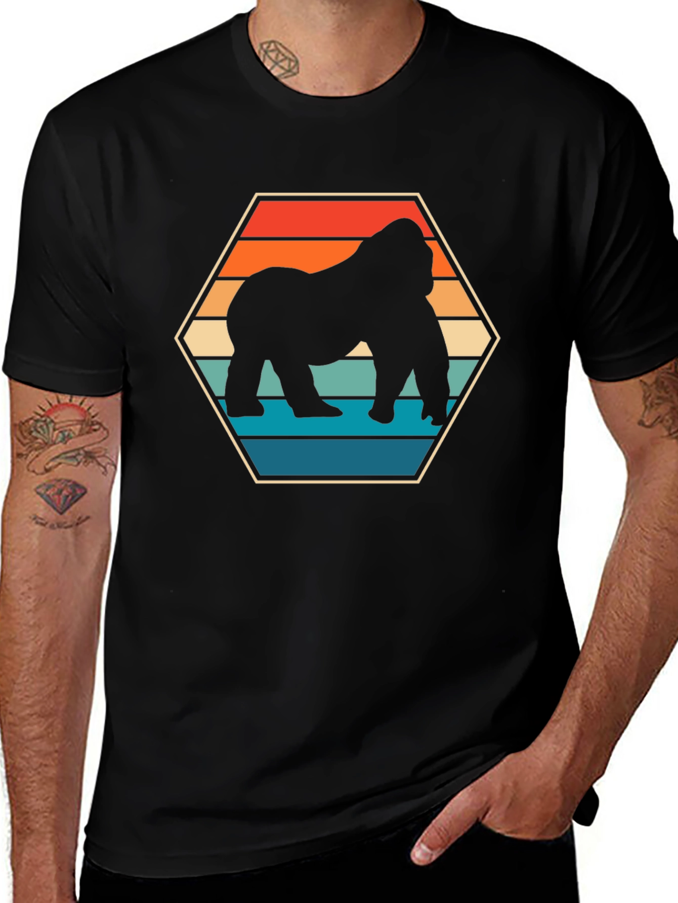 Retro Gorilla T-Shirt - Vintage Style Tee