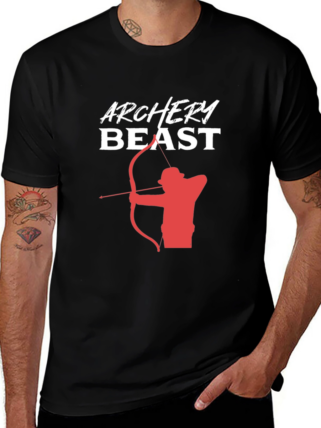 Archery Beast Graphic Tee | Mens Black T-Shirt