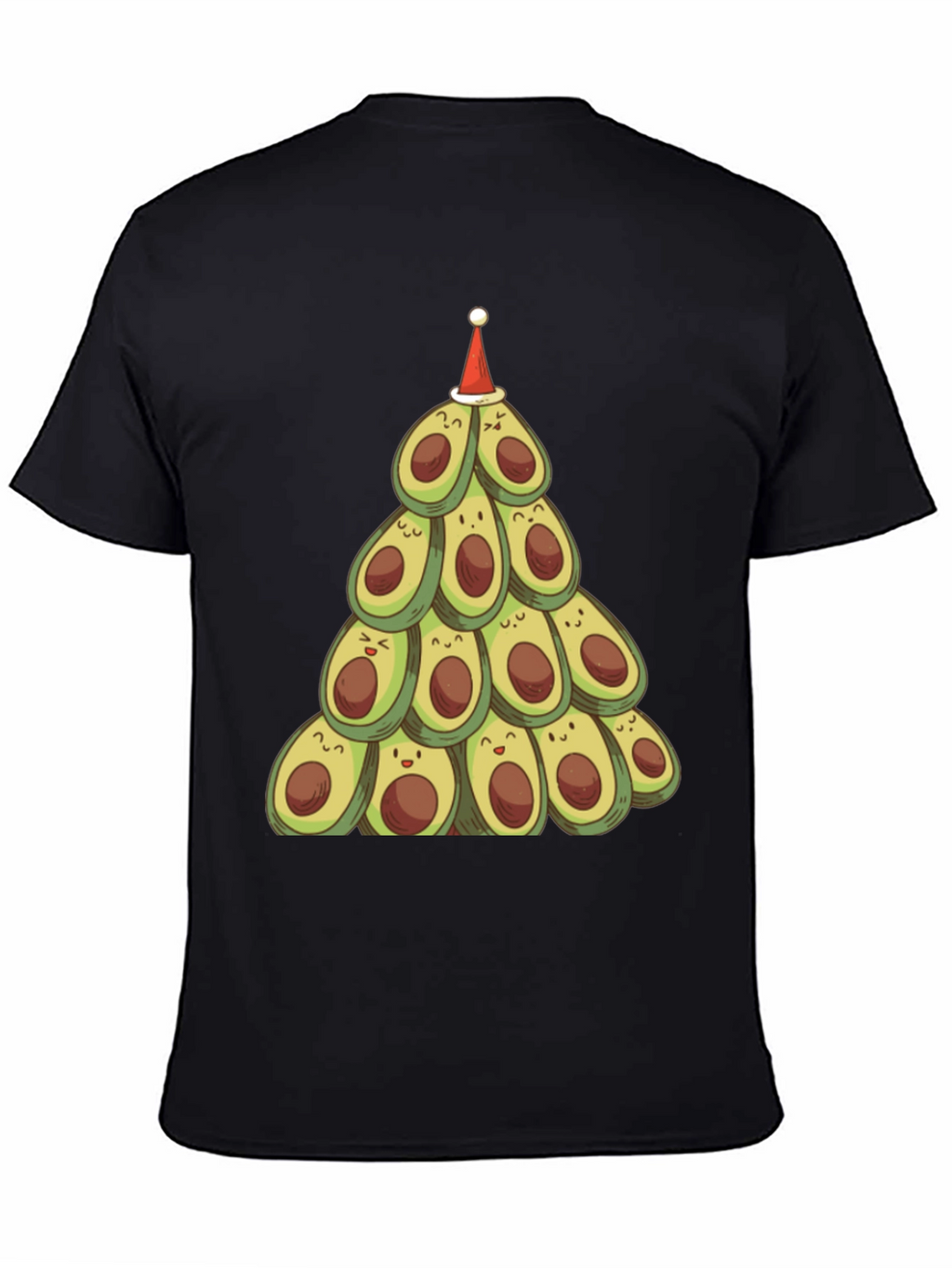 Festive Avocado Christmas Tree T-Shirt