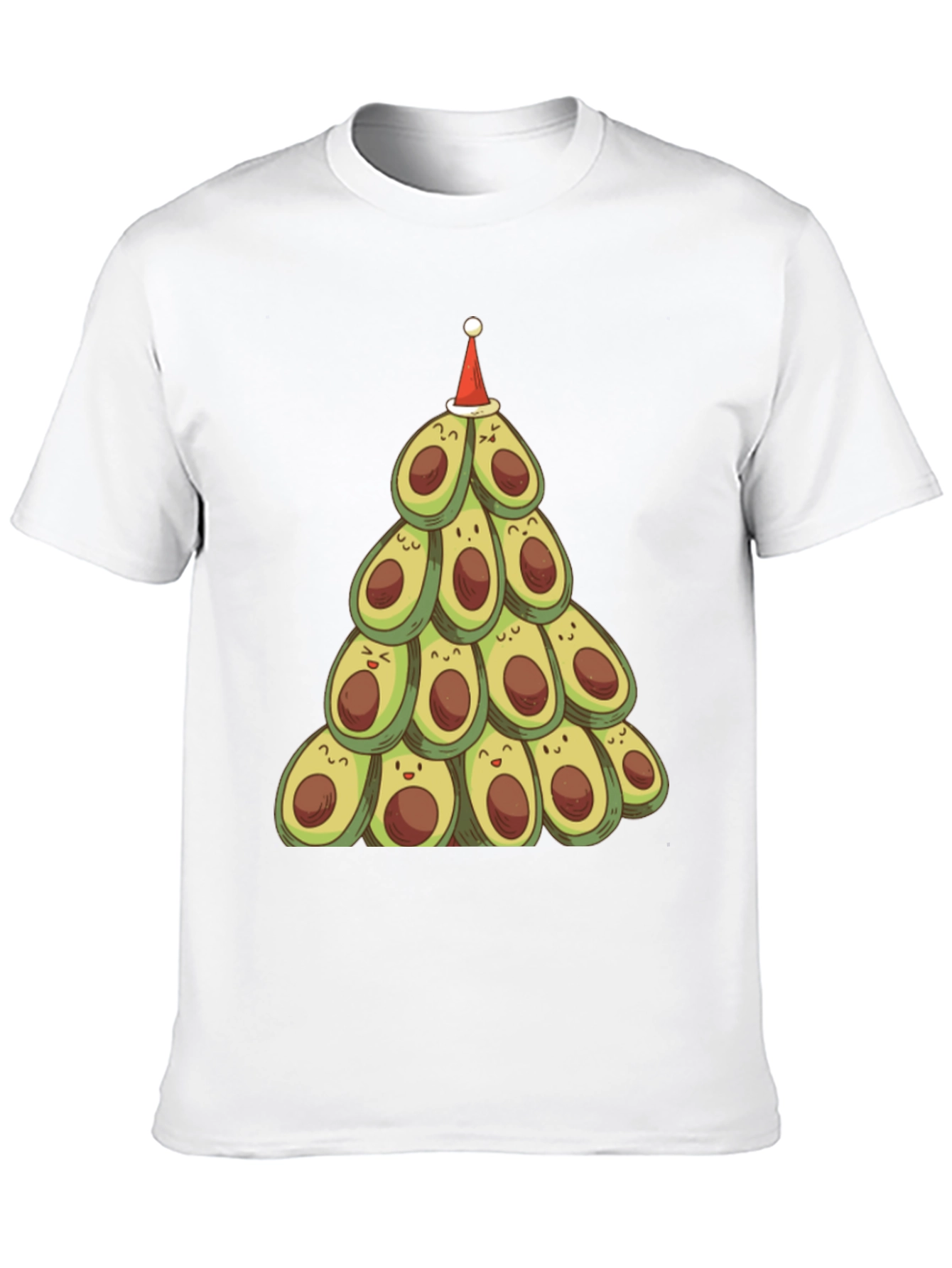 Festive Avocado Christmas Tree T-Shirt