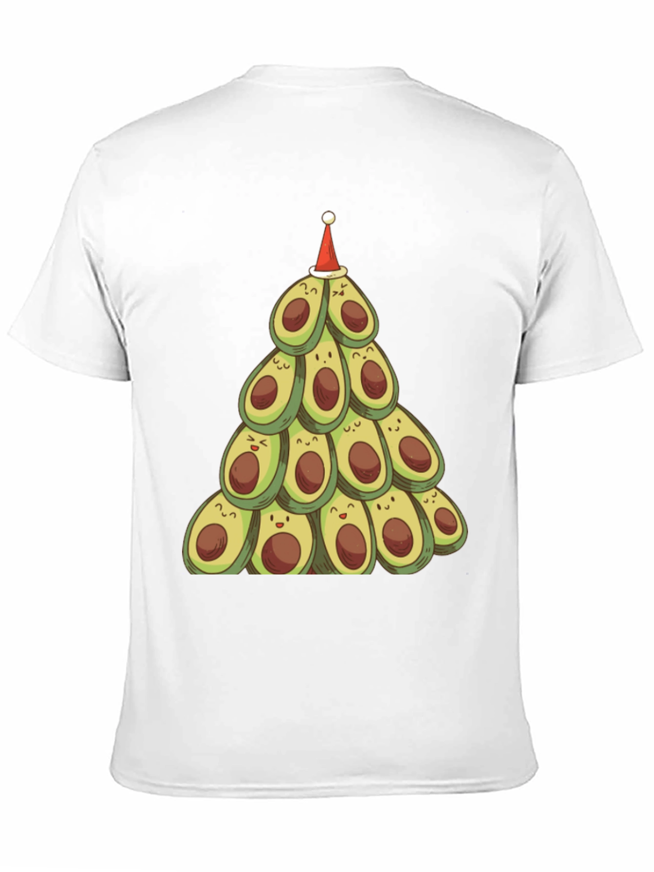Festive Avocado Christmas Tree T-Shirt