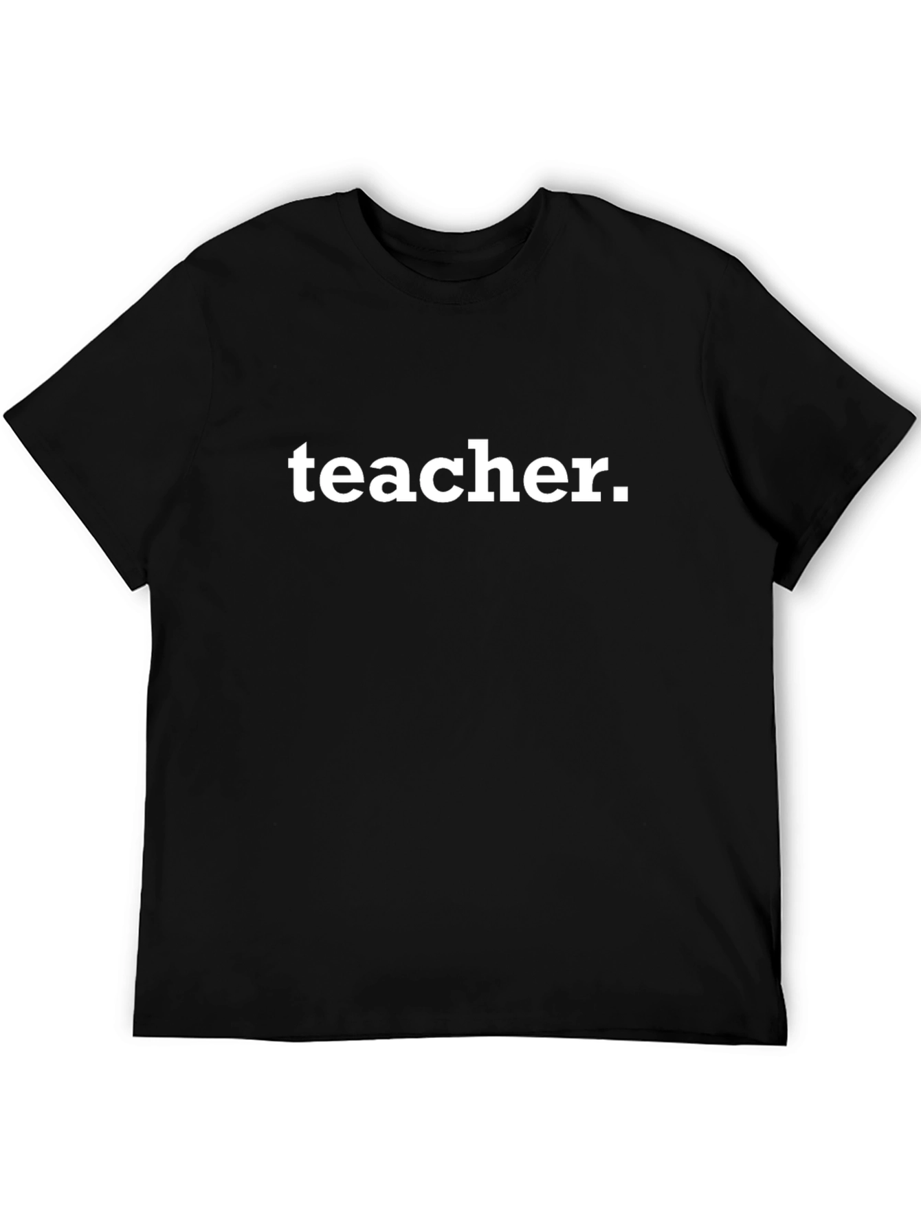 Teacher Graphic Tee - Black Cotton T-Shirt
