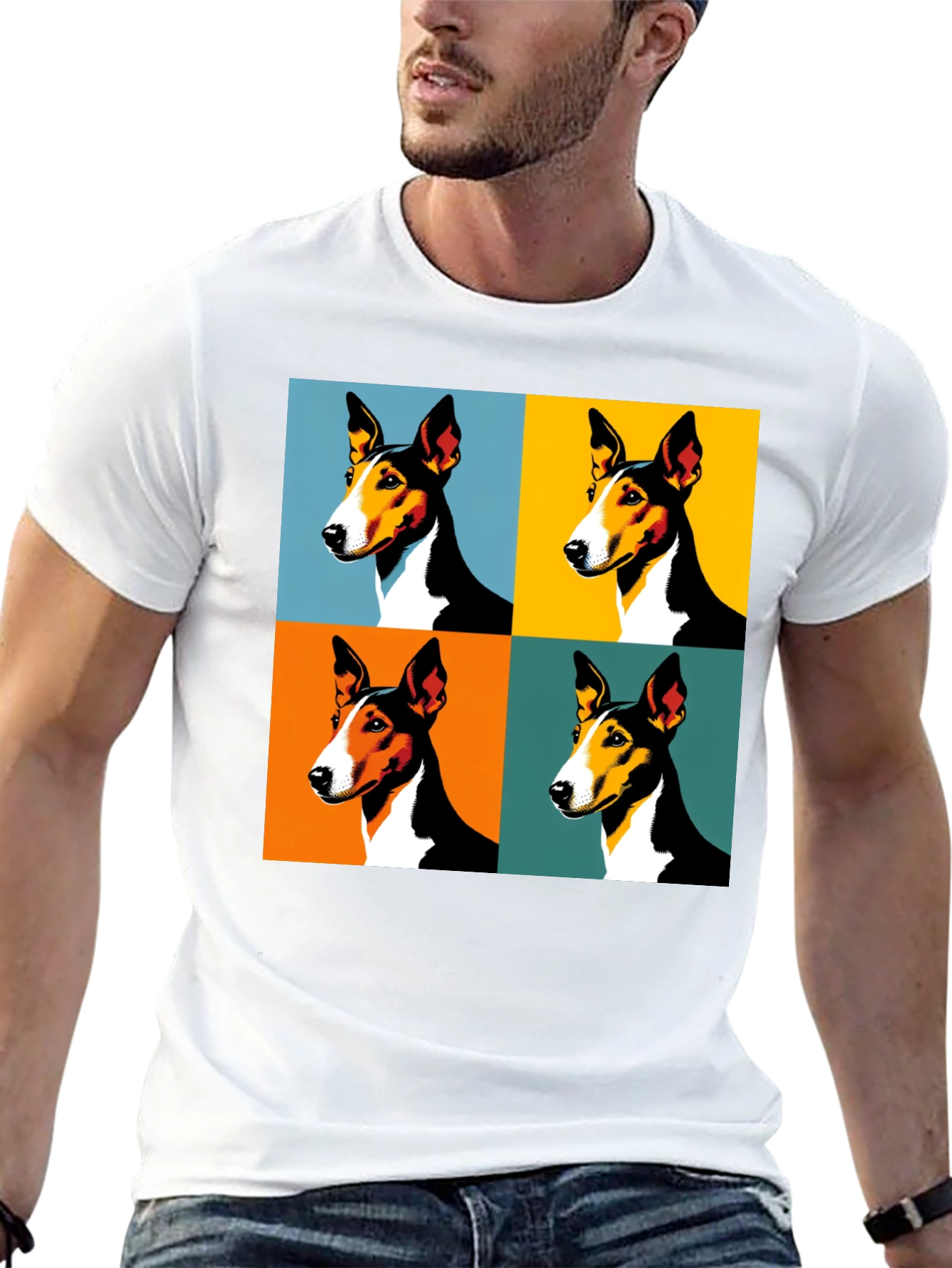 Pop Art Dog Portrait T-Shirt