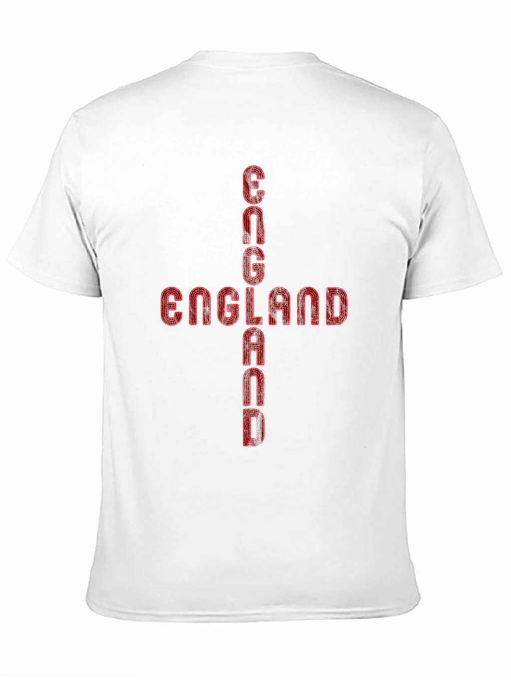 England Graphic Tee - Red Print Black T-Shirt