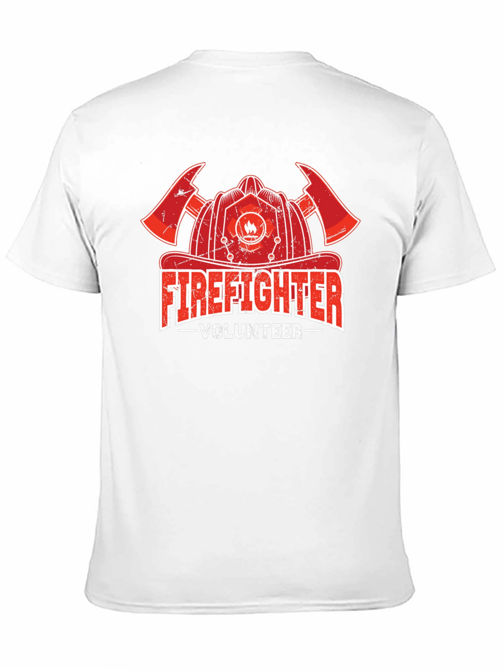Firefighter Volunteer T-Shirt - Black