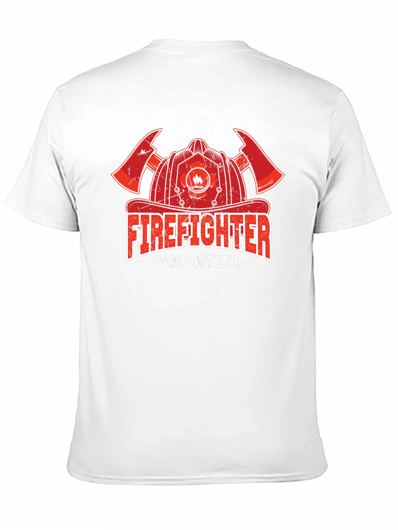 Firefighter Volunteer T-Shirt - Black