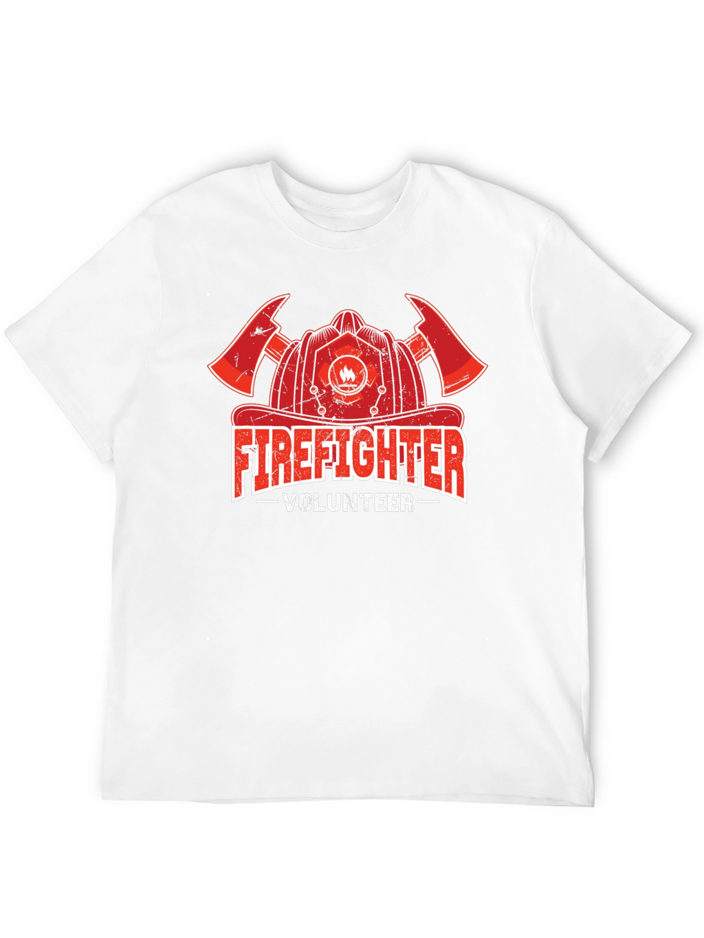 Firefighter Volunteer T-Shirt - Black