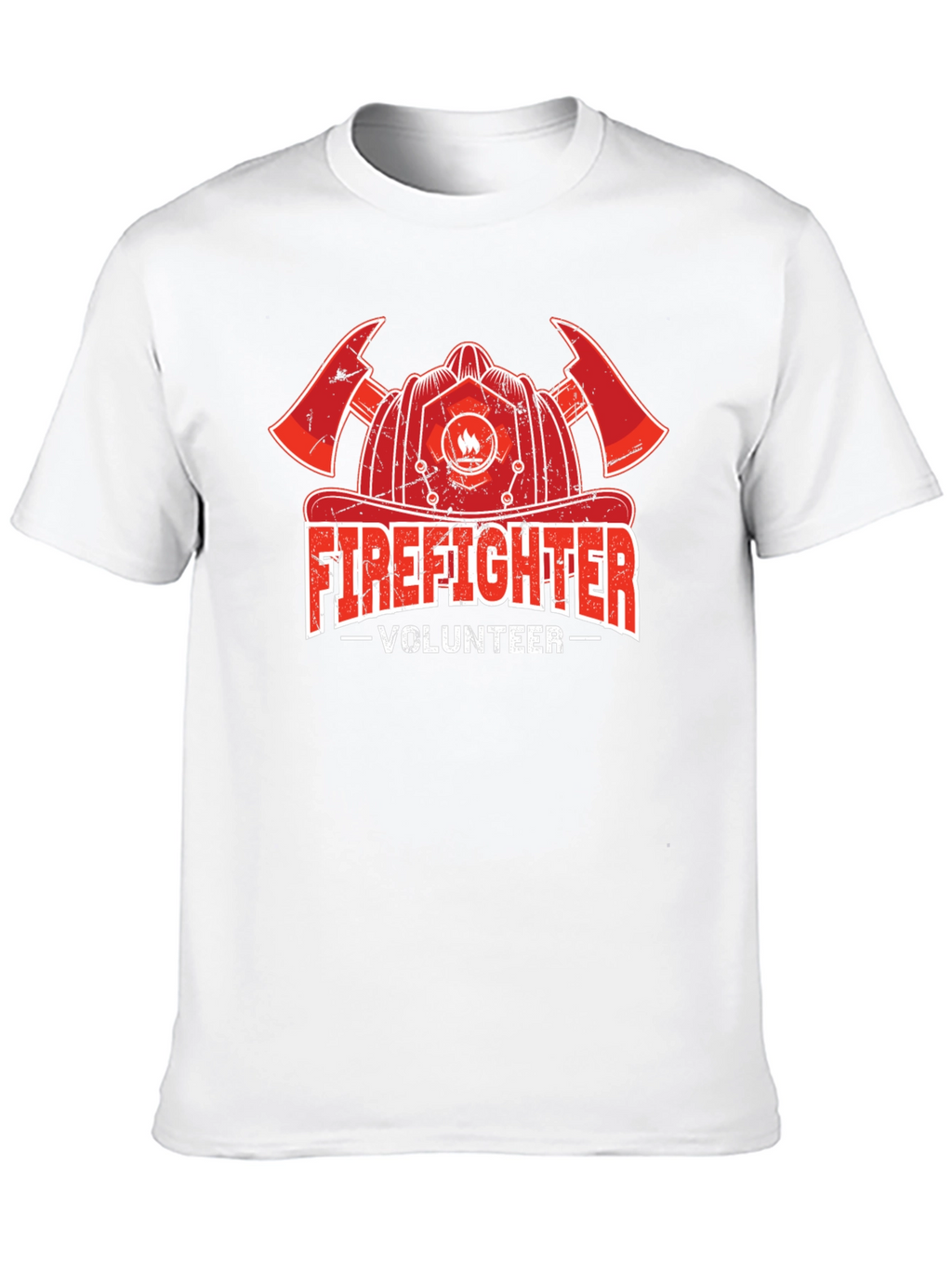 Firefighter Volunteer T-Shirt - Black
