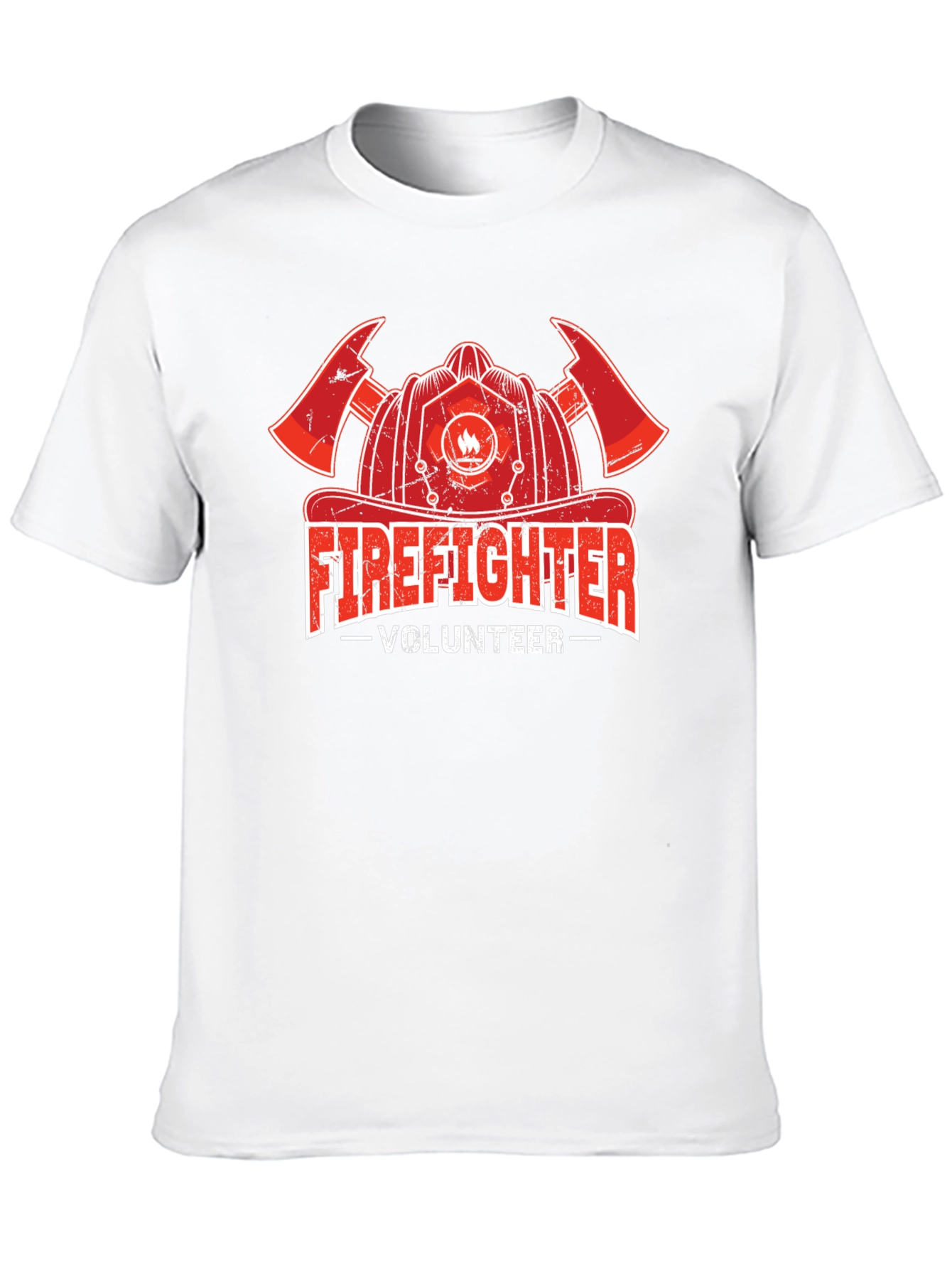 Firefighter Volunteer T-Shirt - Black