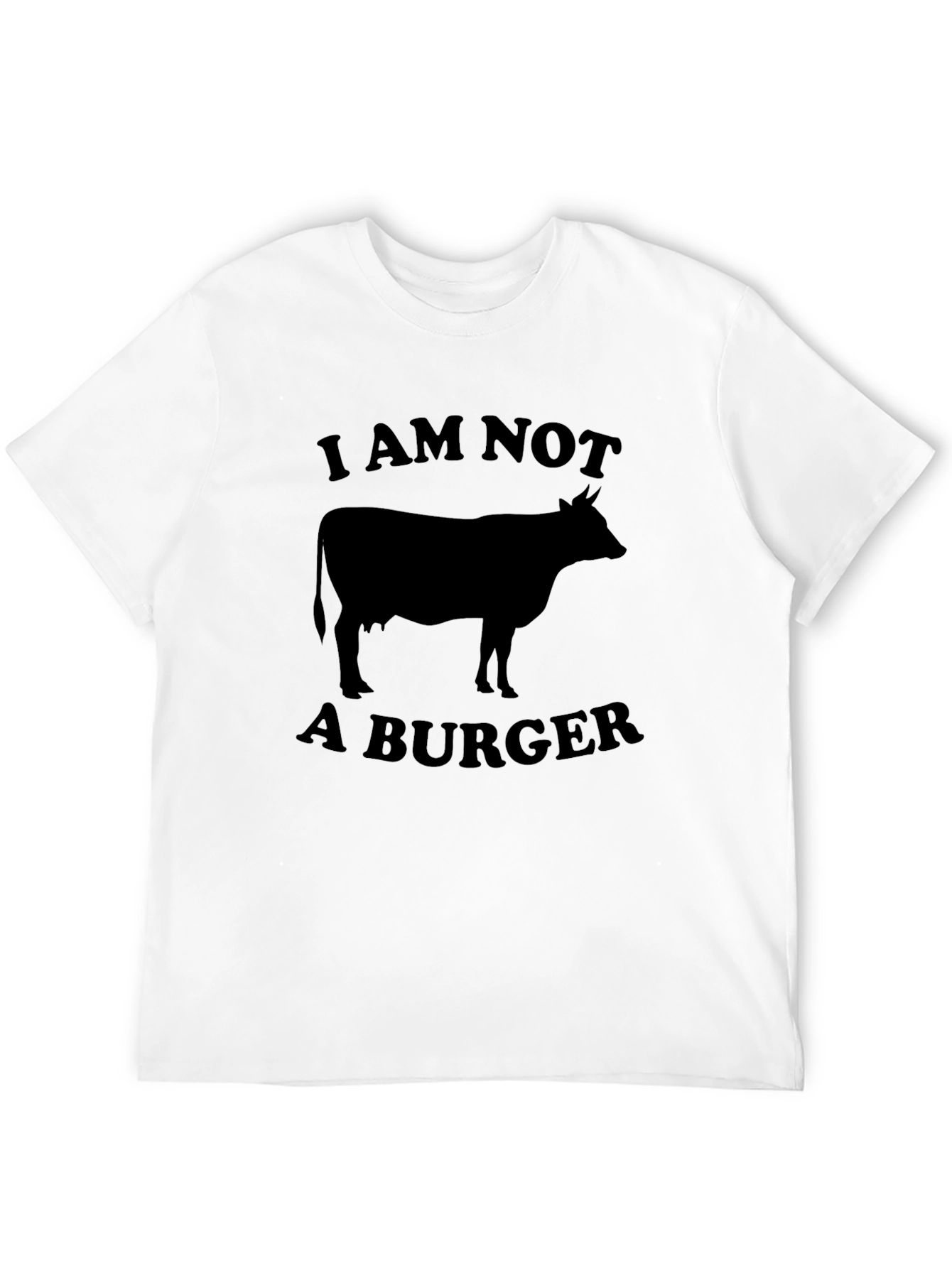 Funny Vegan T-Shirt: I Am Not A Burger
