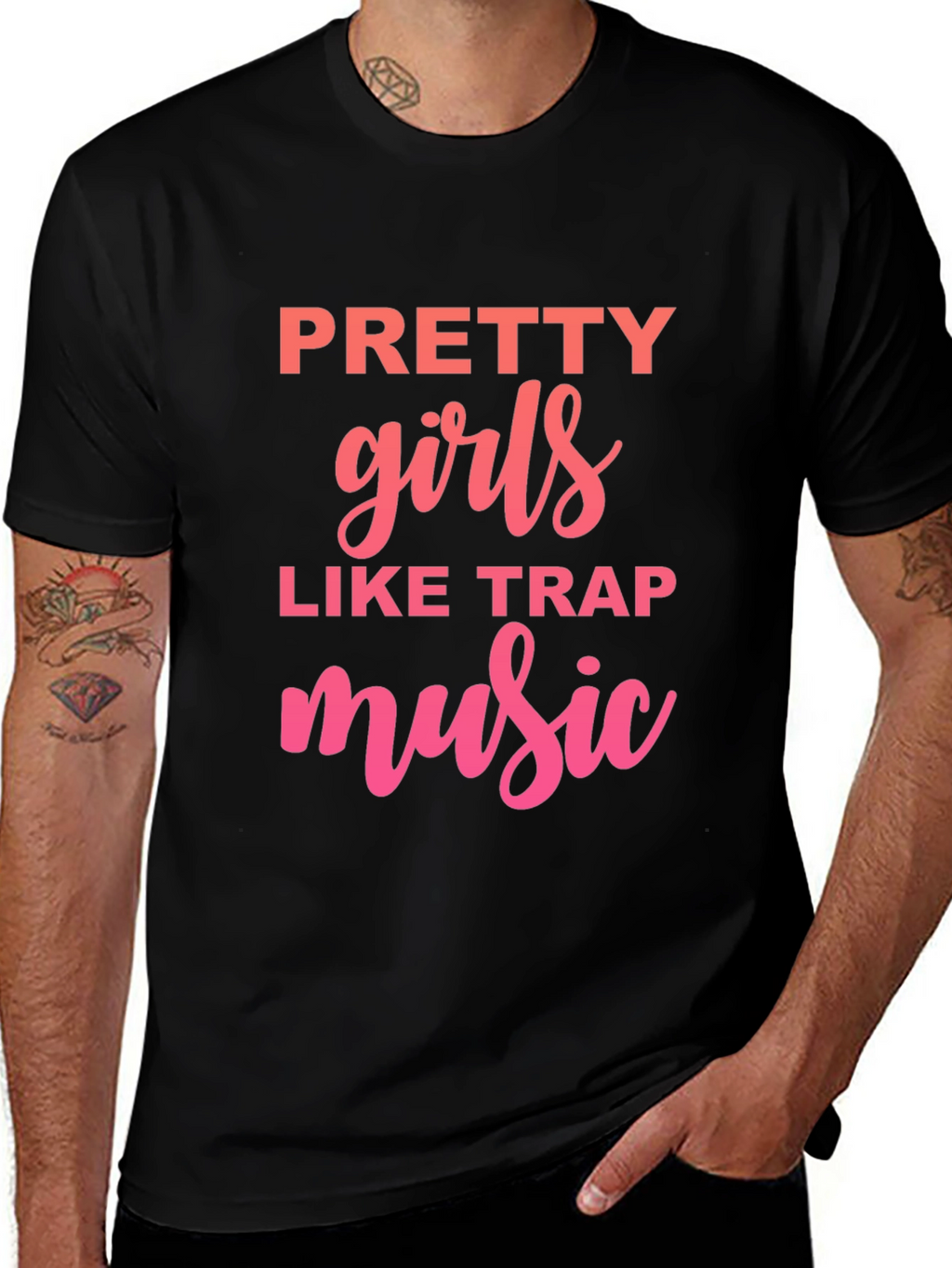 Pretty Girls Like Trap Music Graphic Tee