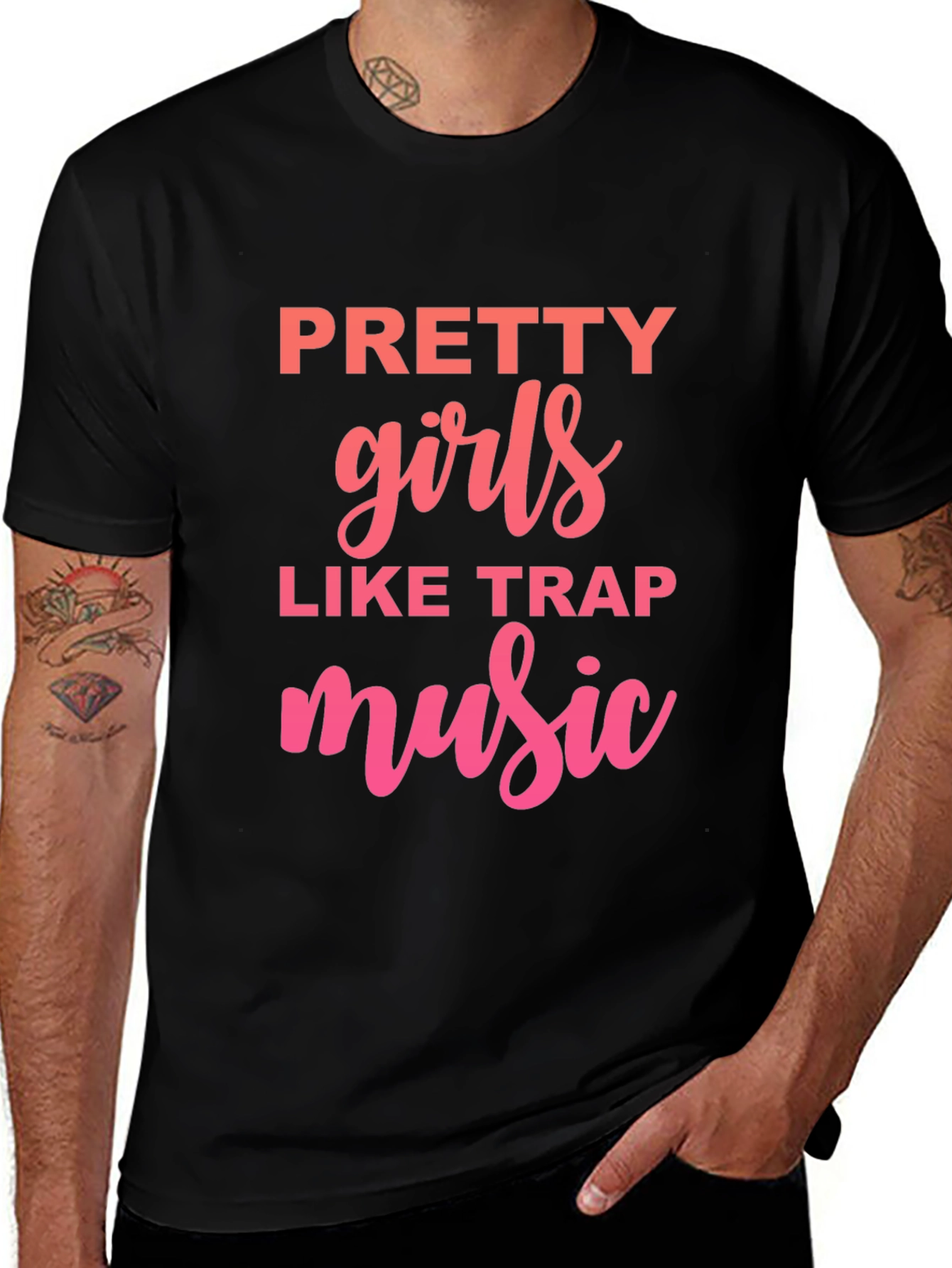 Pretty Girls Like Trap Music Graphic Tee