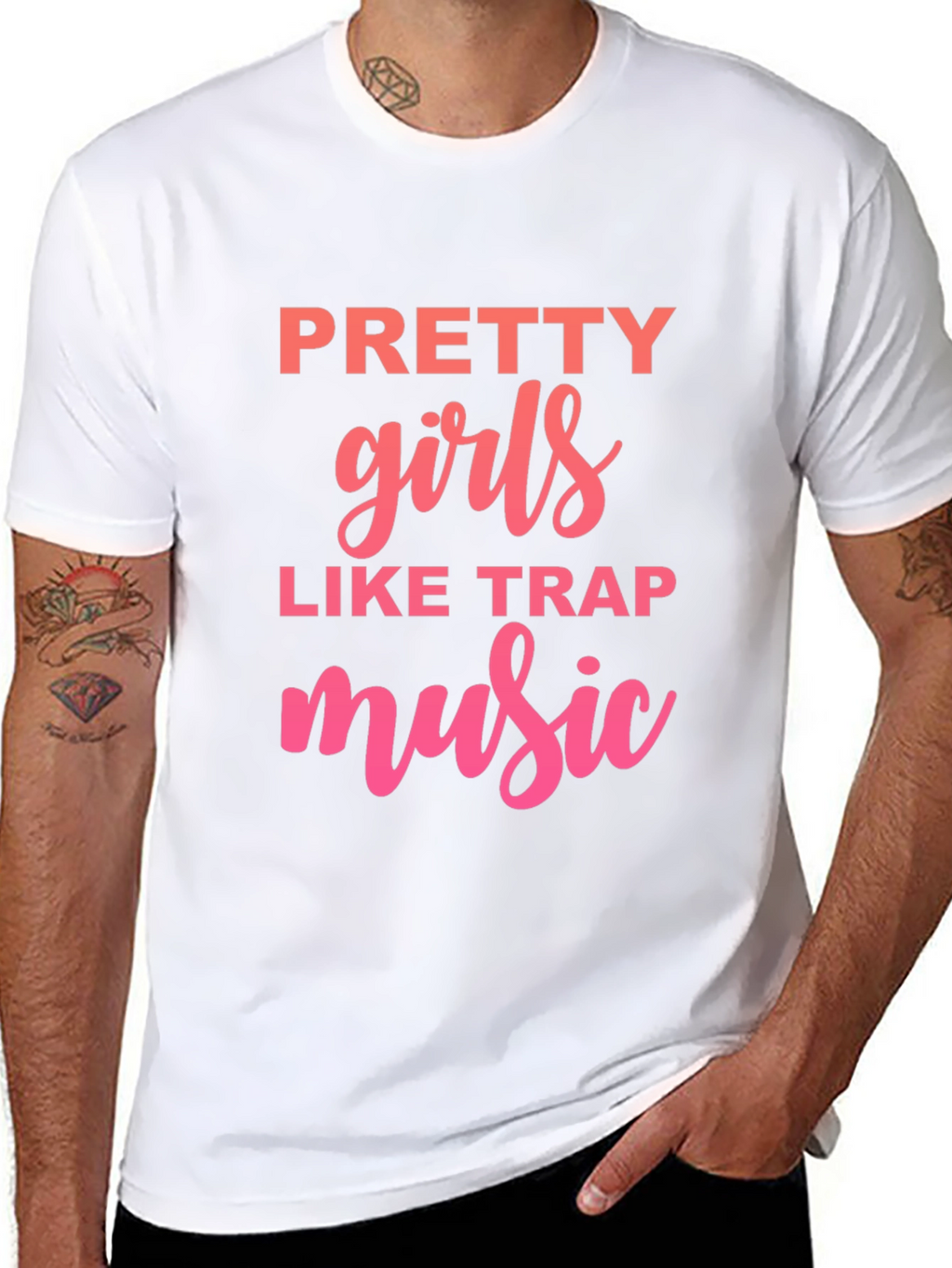 Pretty Girls Like Trap Music Graphic Tee