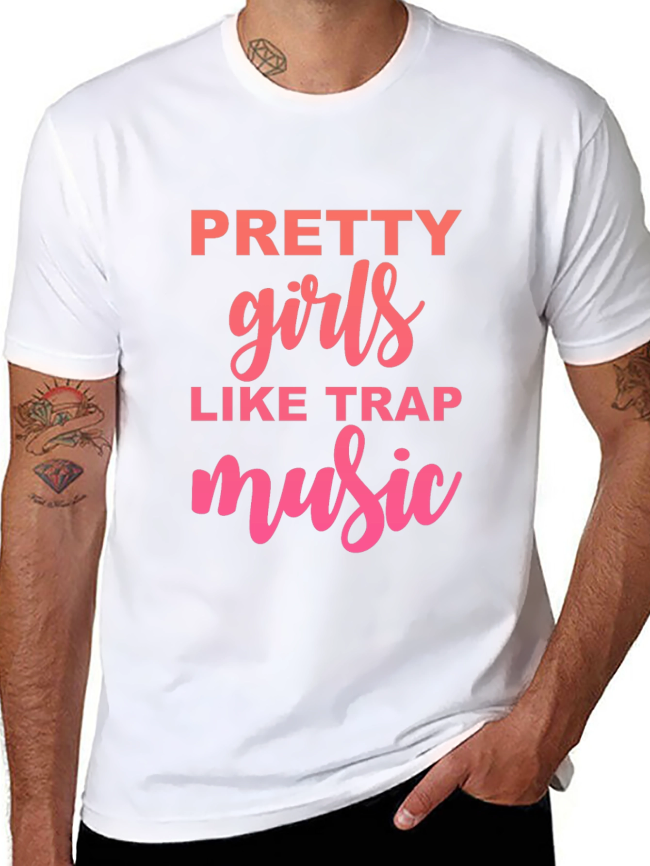 Pretty Girls Like Trap Music Graphic Tee