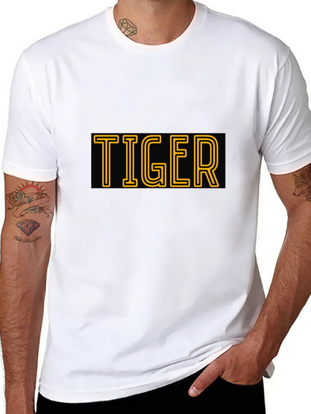 Tiger Graphic Tee - Bold Style Black T-Shirt